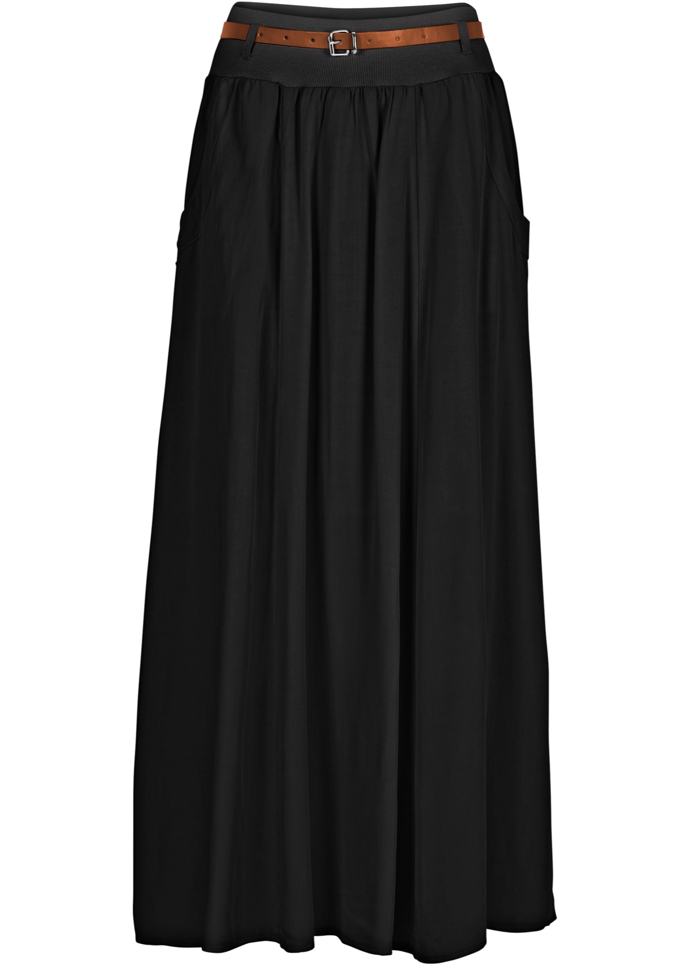 Maxi sukňa s opaskom (2-dielna) v krátkej veľkosti