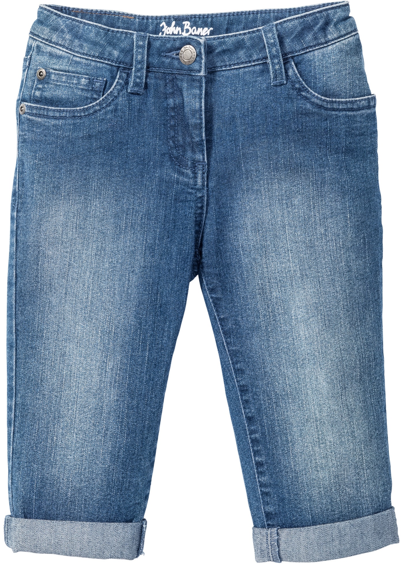 Capri džínsy s manžetami