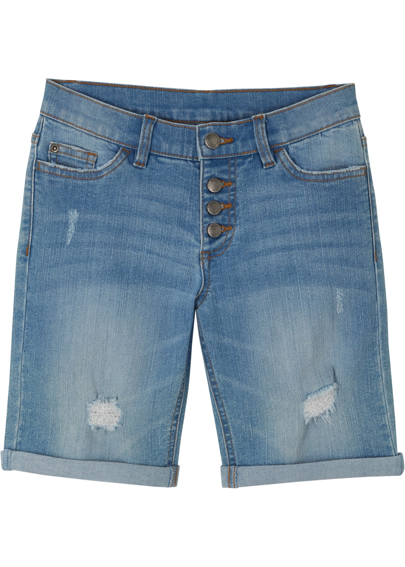 Dievčenské strečové džínsové šortky