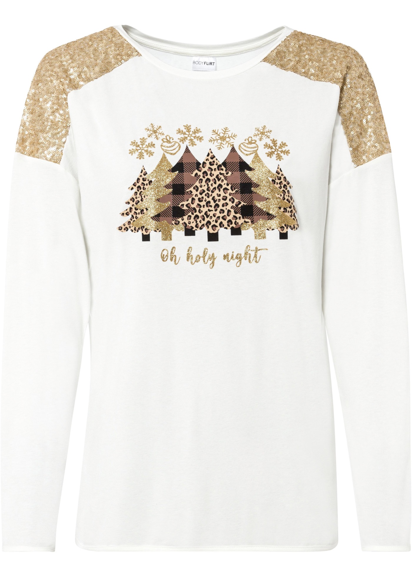 Oversize-tričko s vianočným motívom