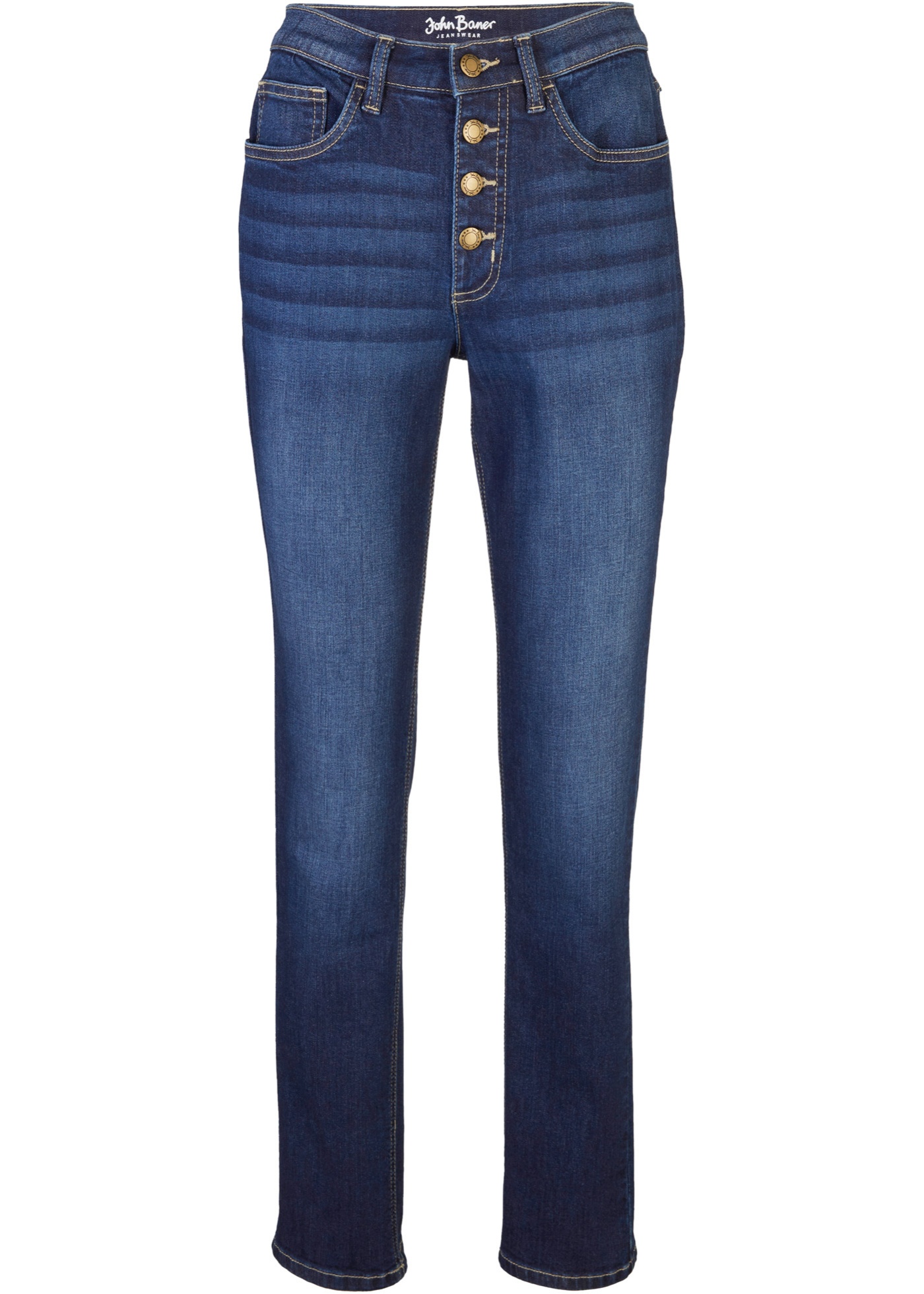 Rovné Fit strečové džínsy s pozitívnym Denim 1 Fabric