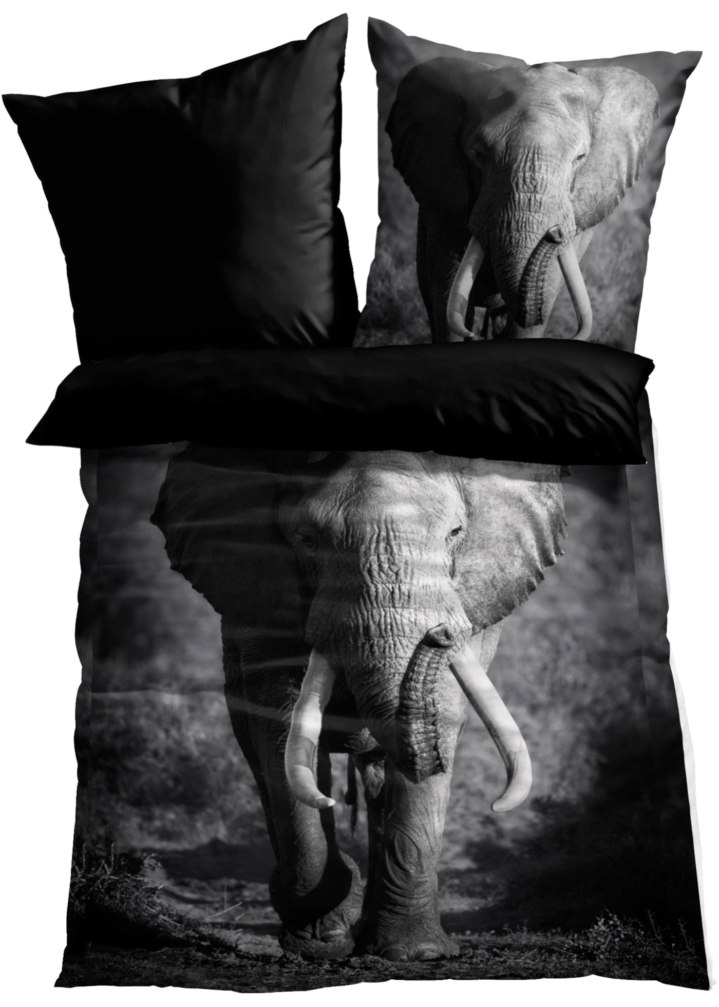 Obojstranná posteľná bielizeň, so slonom
