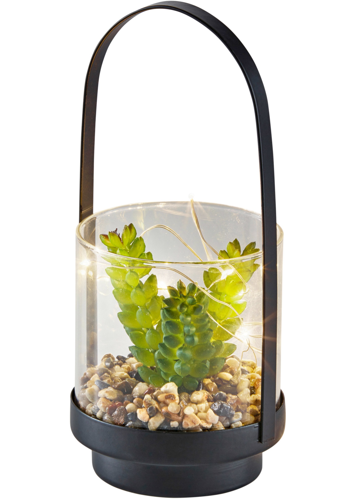LED umelá rastlina v skle