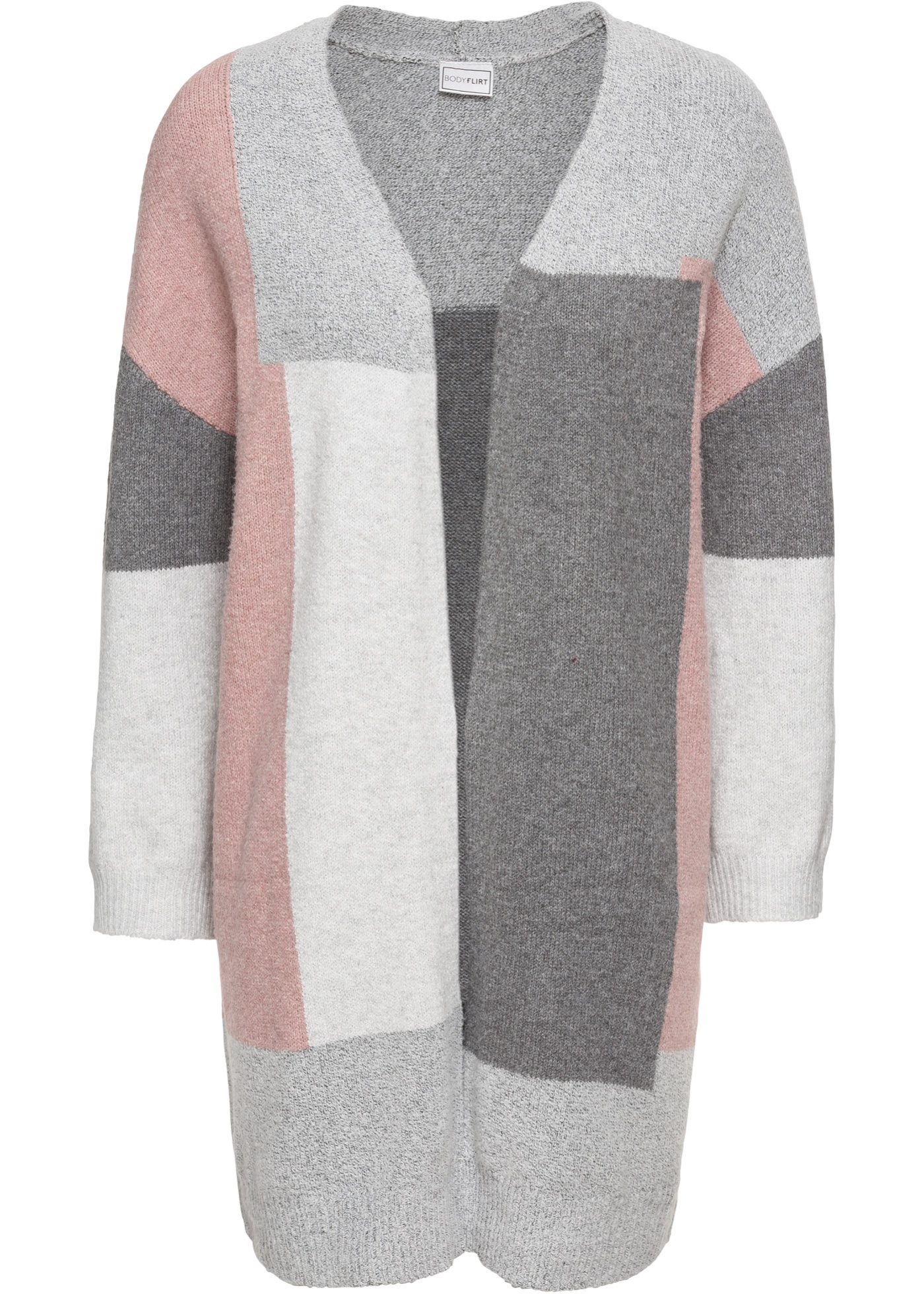 Dlhý sveter, colorblocking dizajn