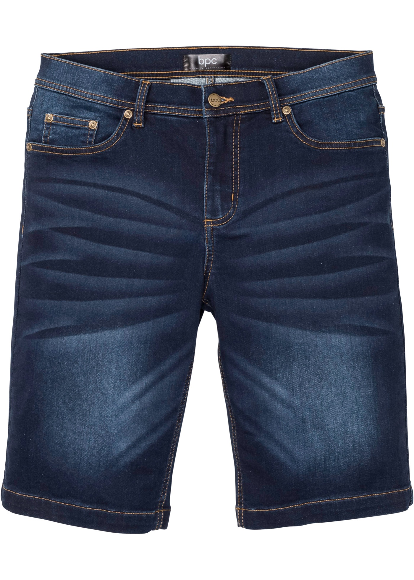 Strečové džínsové bermudy s komfortným strihom, Regular Fit