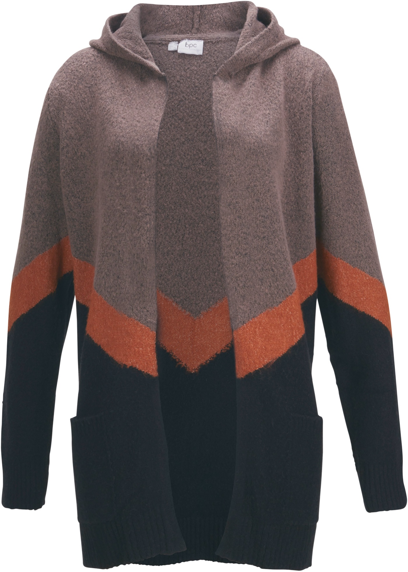 Pletený sveter s colour-blocking
