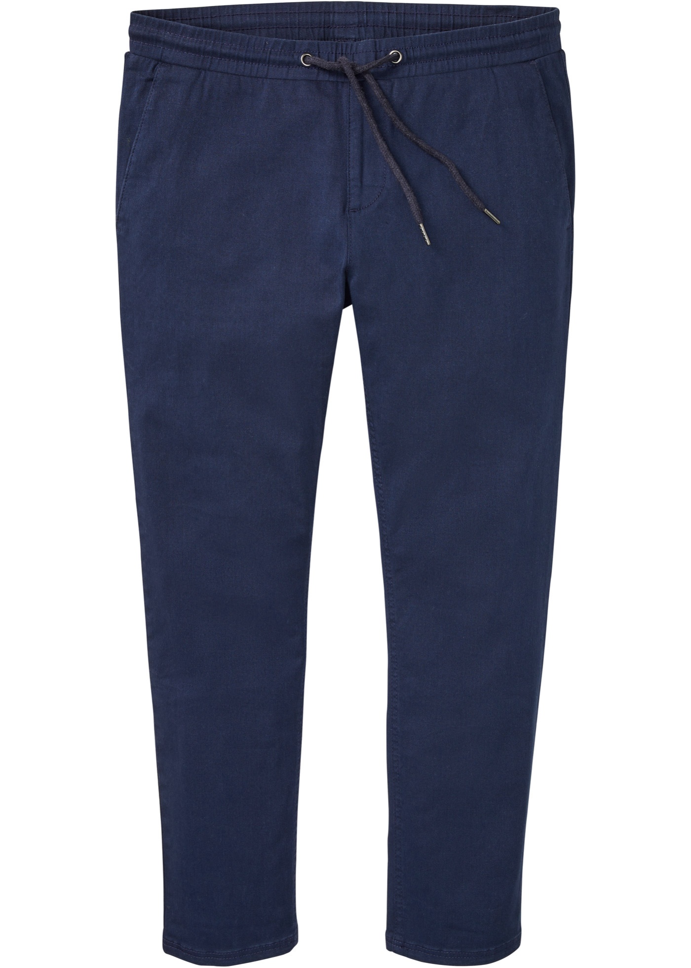 Chino strečové nohavice s elastickým pásom, Regular Fit, skrátená dĺžka, Tapered
