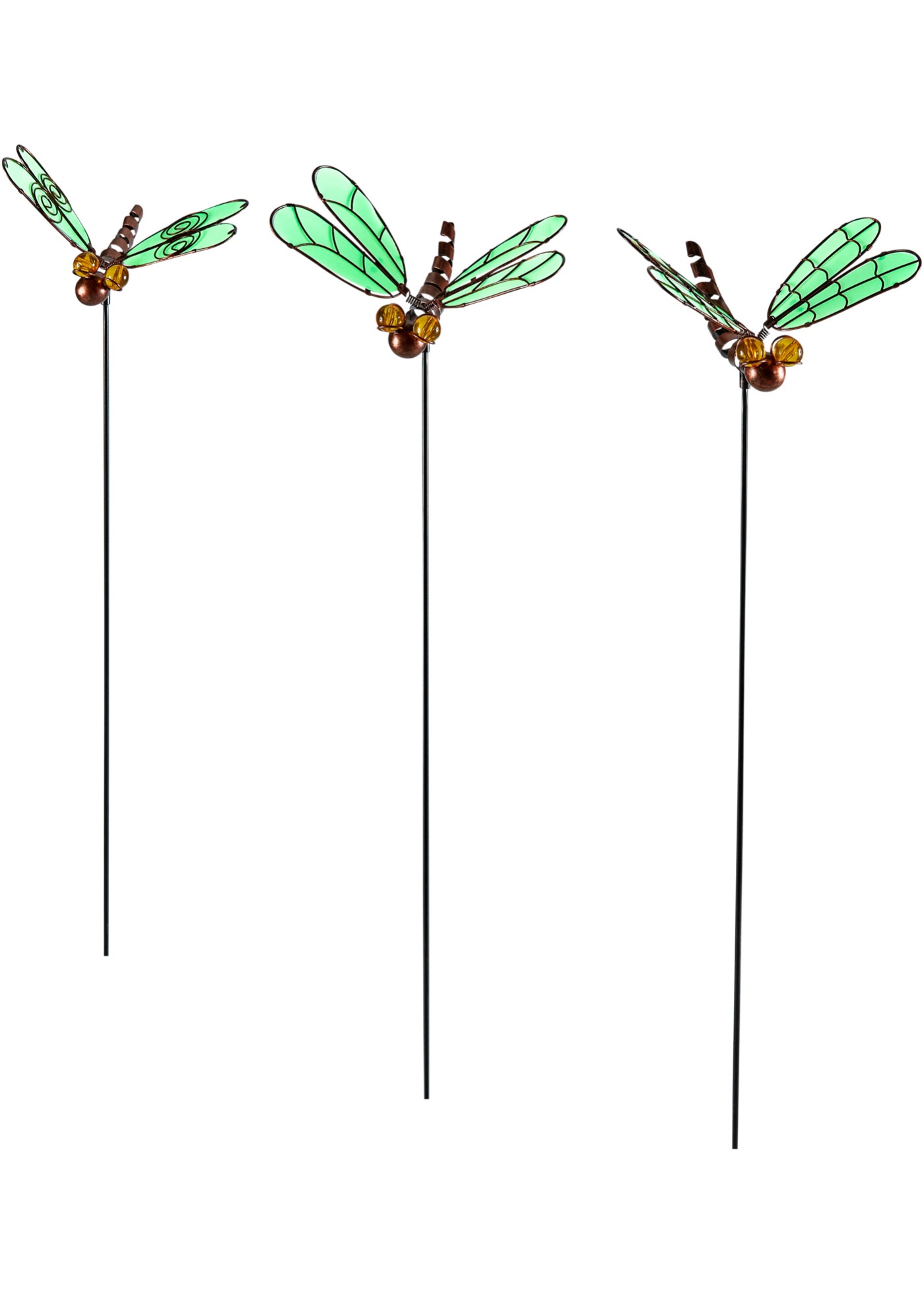 Záhradná napichovačka vážka so svetelnými krídlami (3 ks v balení)