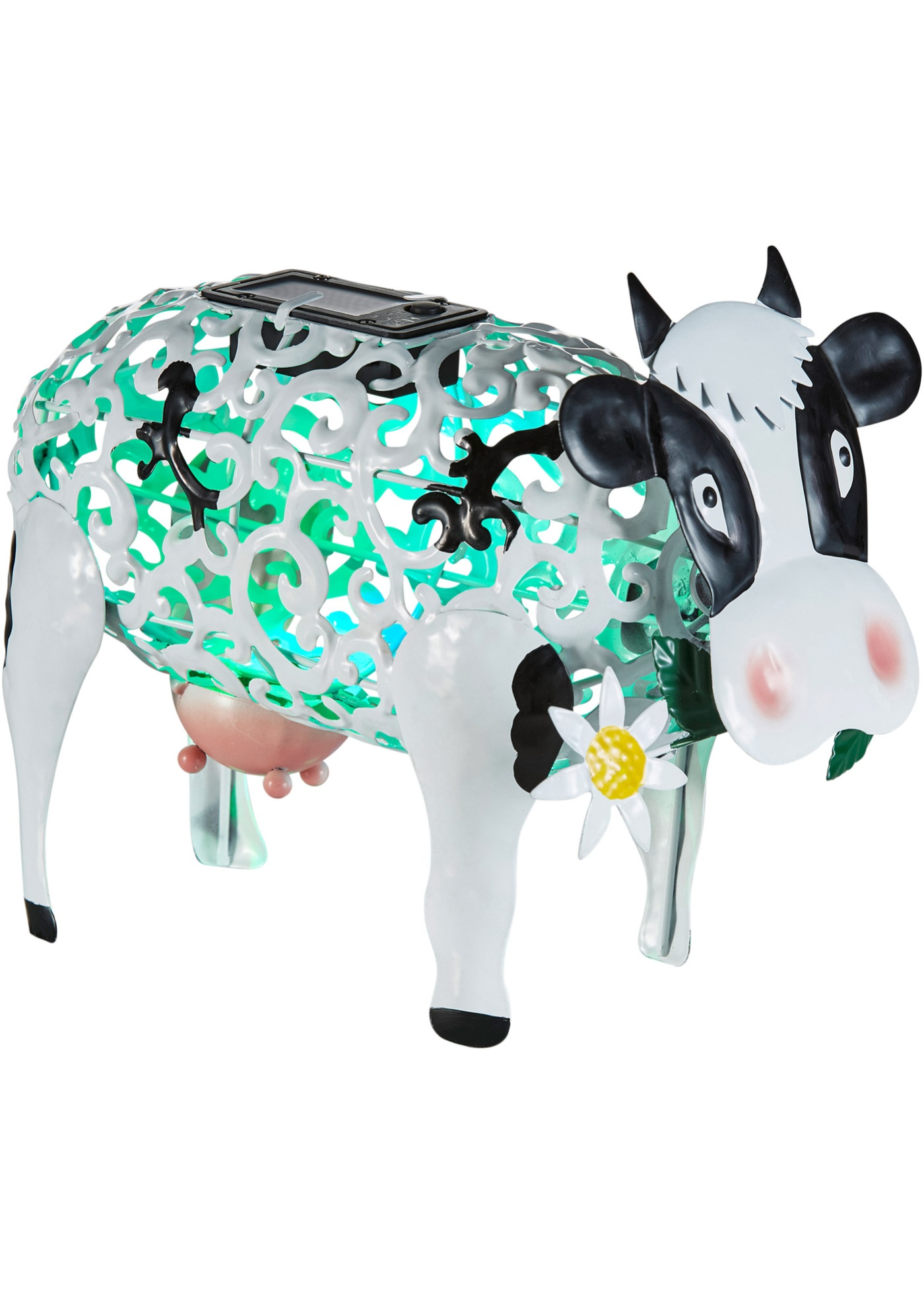 Solárna dekoračná lampa krava