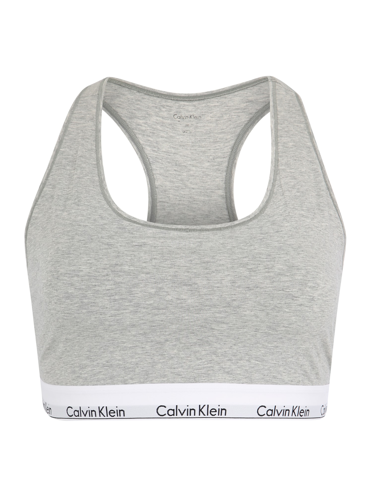 Podprsenka UNLINED BRALETTE sivá melírovaná Calvin Klein Underwear