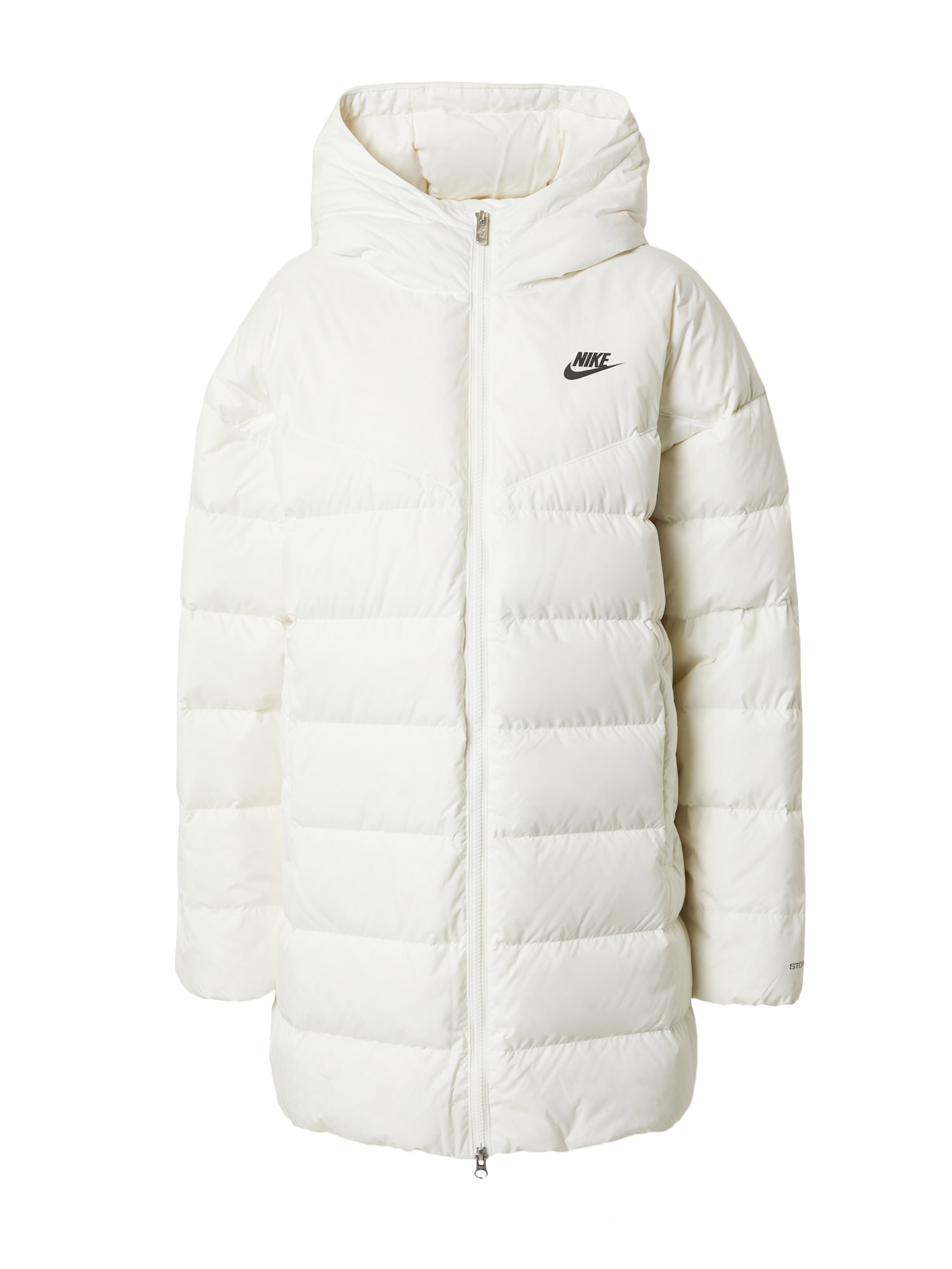 Zimná bunda čierna biela ako vlna Nike Sportswear