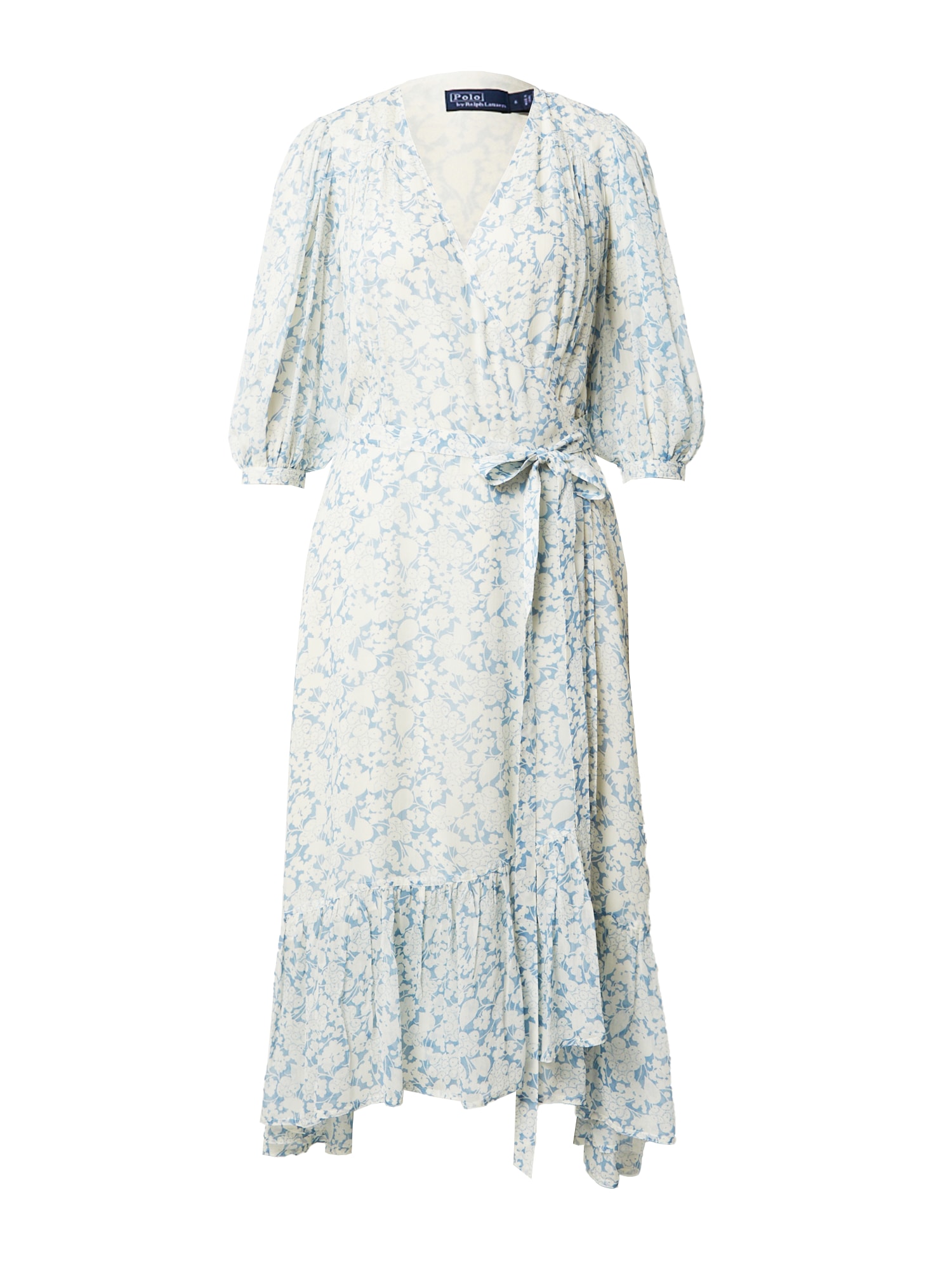 Šaty svetlomodrá prírodná biela Polo Ralph Lauren