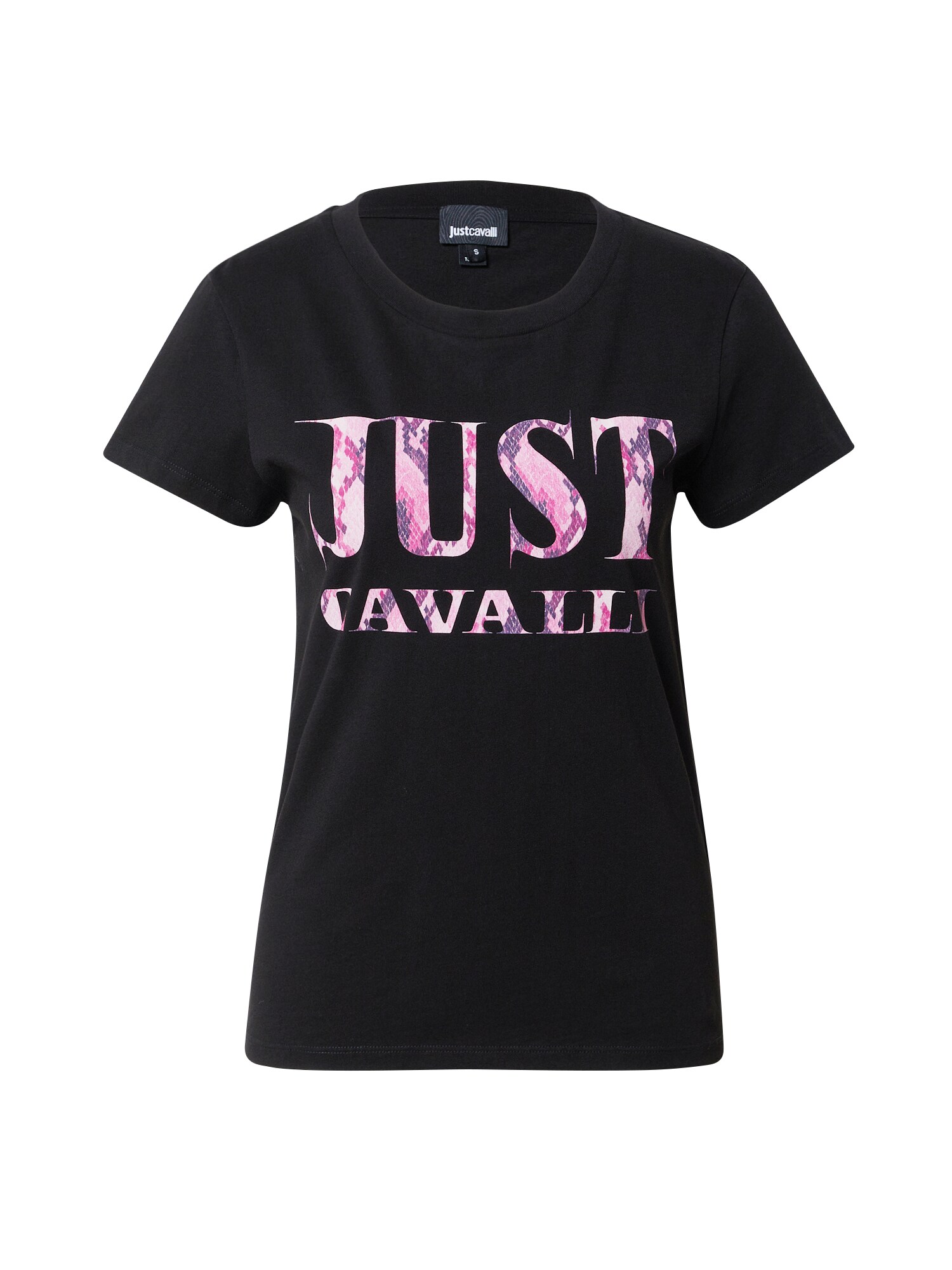 Tričko tmavofialová fuksia ružová čierna Just Cavalli