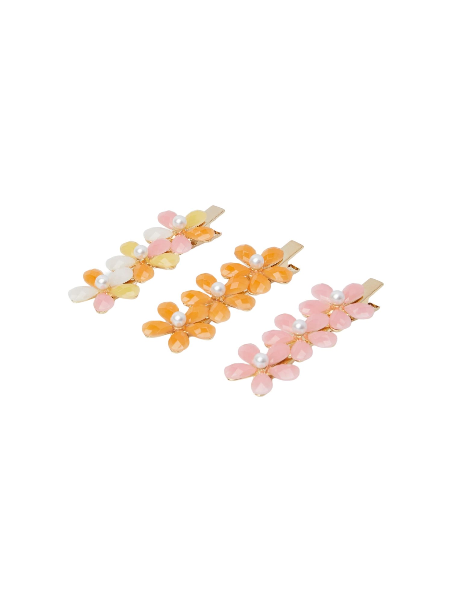 Bižutéria do vlasov zlatá oranžová ružová perlovo biela PIECES