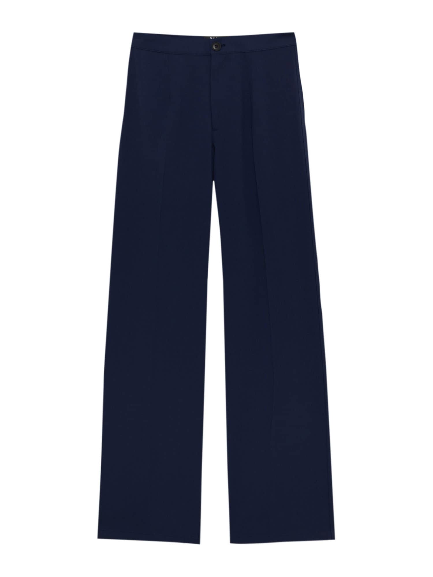 Nohavice s pukmi námornícka modrá PullBear