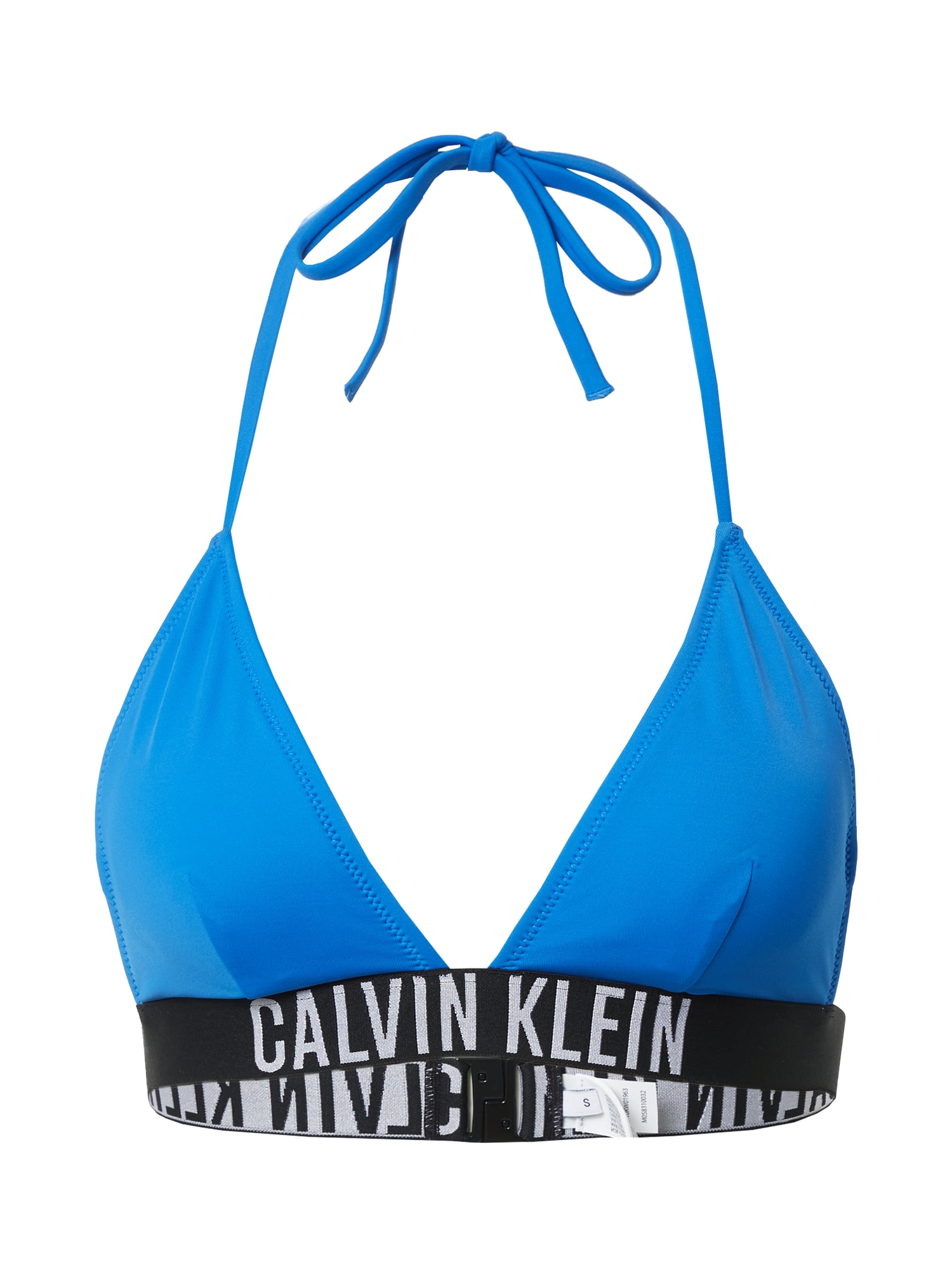 Bikinový top Intense Power modrá čierna biela Calvin Klein Swimwear