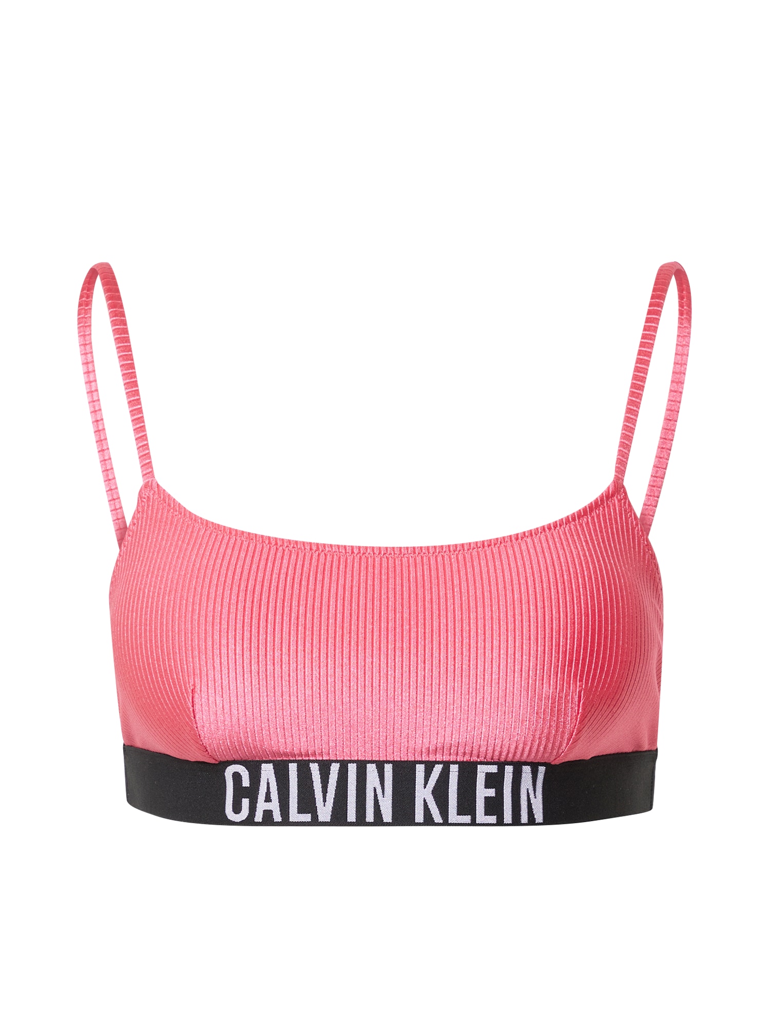 Bikinový top purpurová čierna biela Calvin Klein Swimwear
