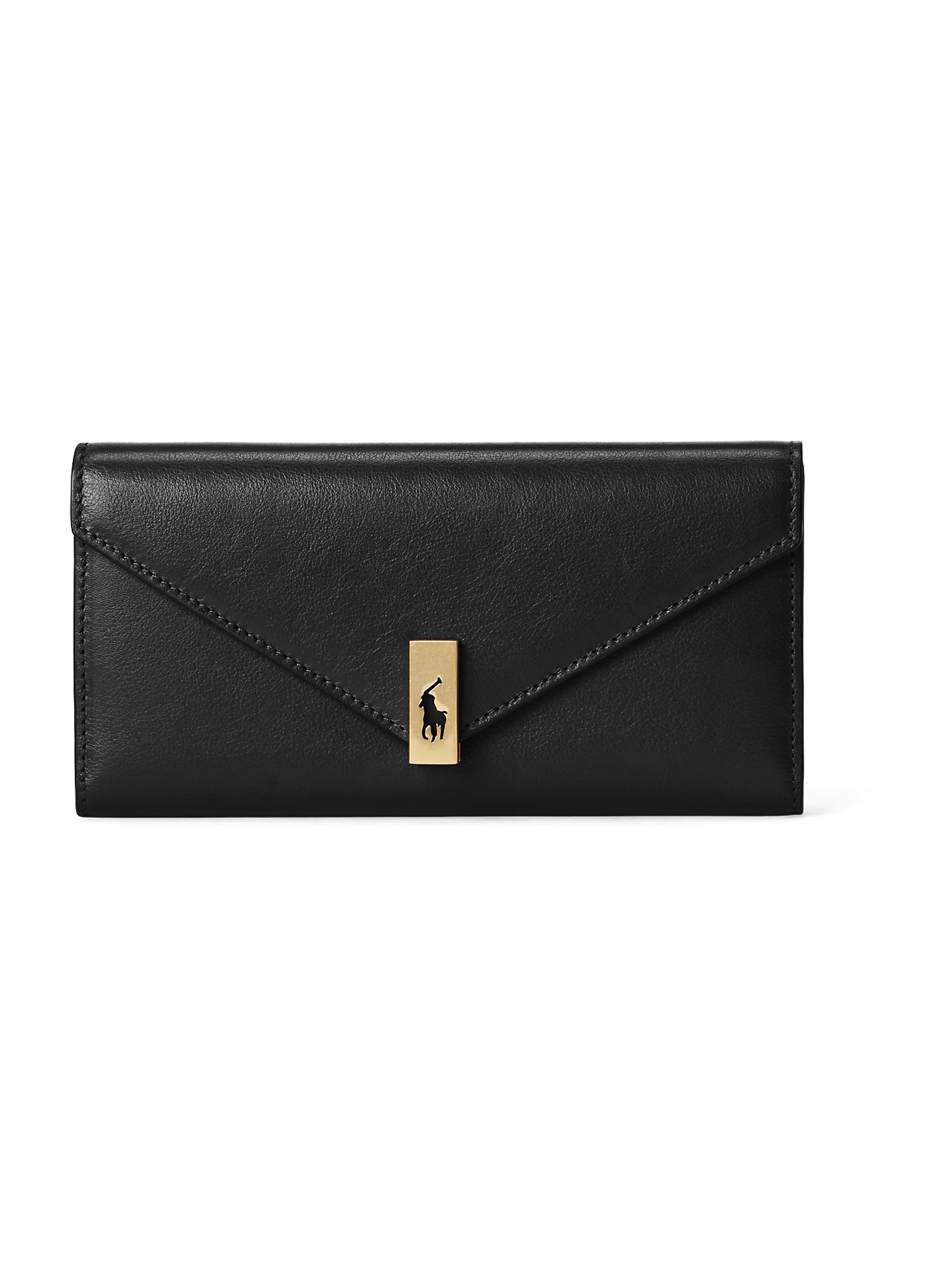 Peňaženka zlatá čierna Polo Ralph Lauren
