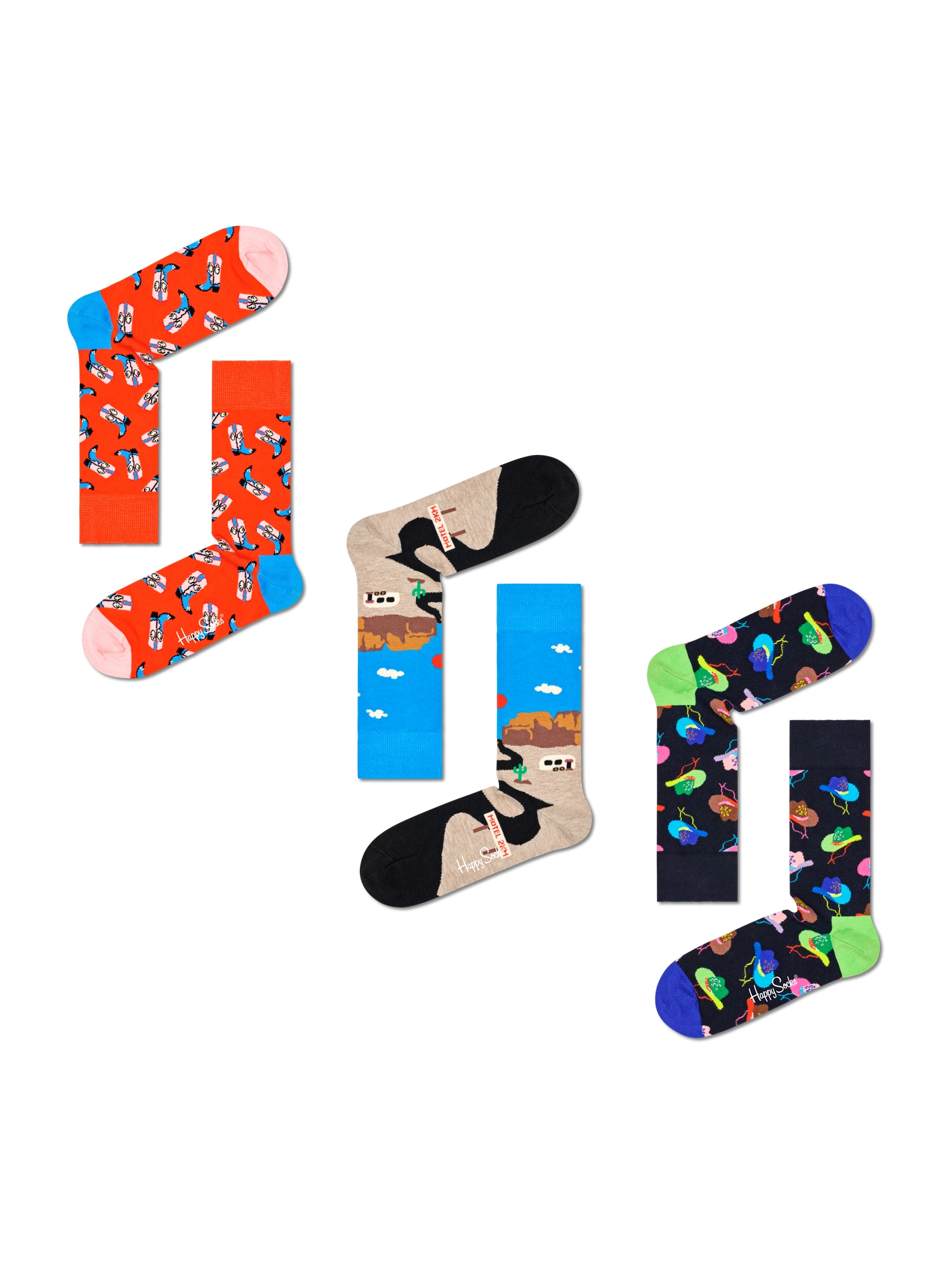 Ponožky Welcome To.. zmiešané farby Happy Socks