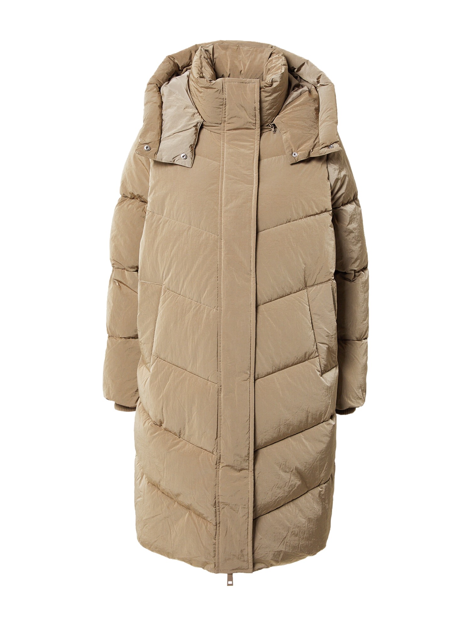Zimný kabát tmavobéžová Calvin Klein