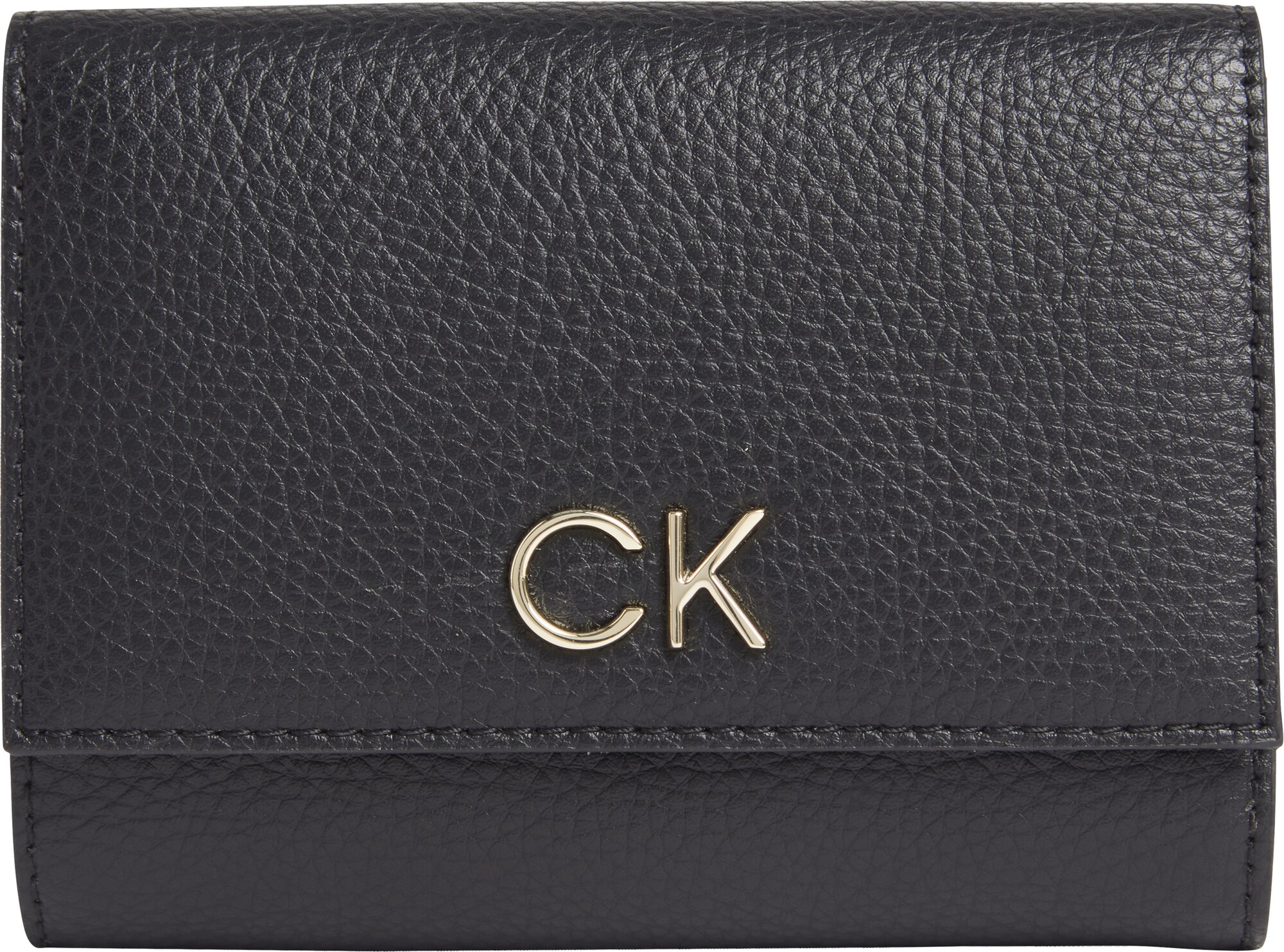 Peňaženka zlatá čierna Calvin Klein