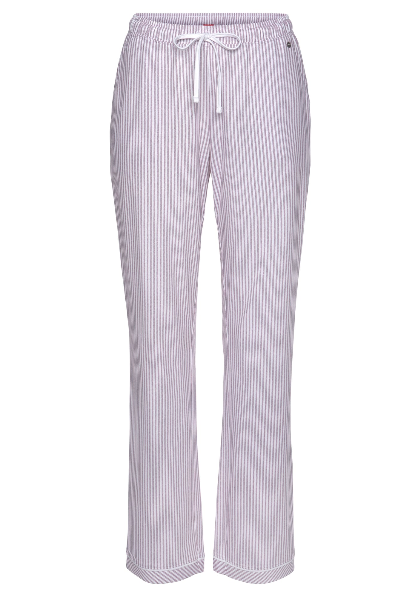 Pyžamové nohavice farba lesného ovocia strieborná biela s.Oliver