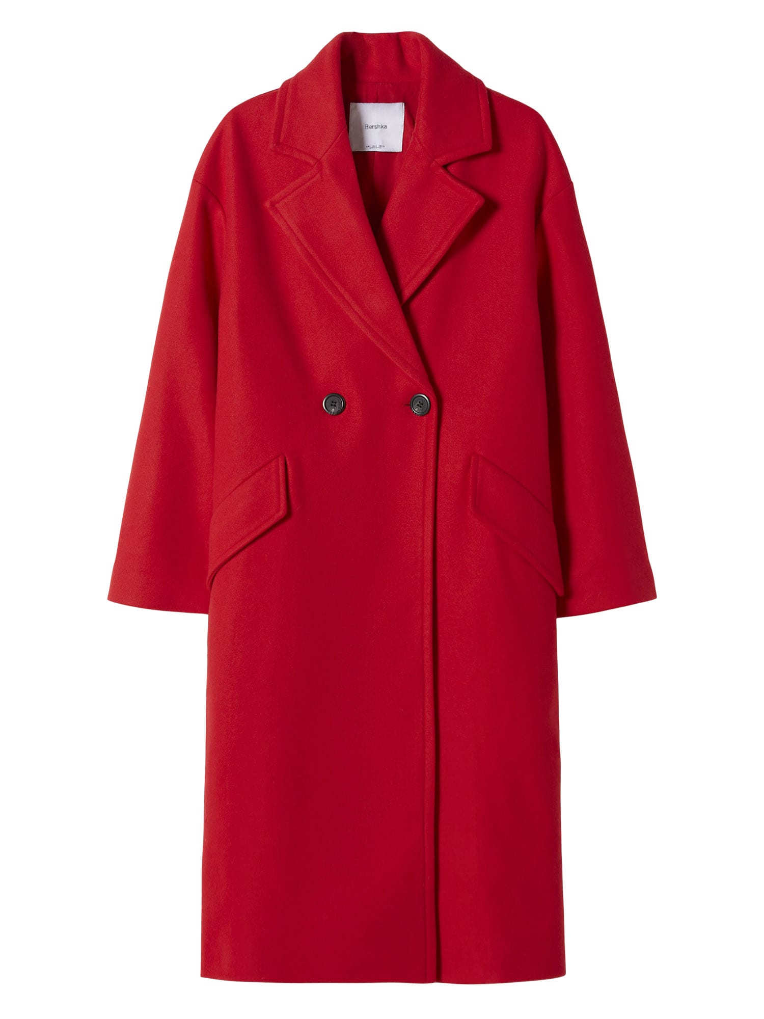 Prechodný kabát červená Bershka