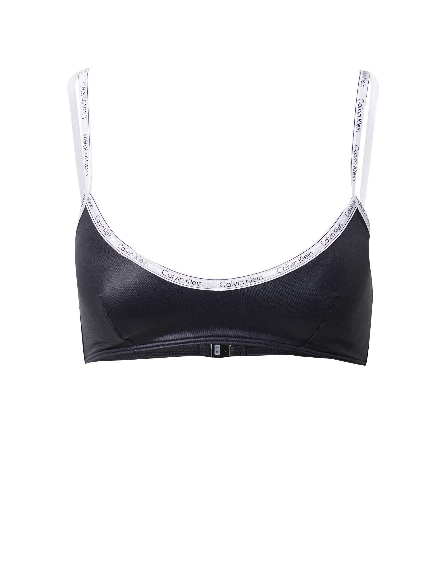 Bikinový top svetlosivá čierna biela Calvin Klein Swimwear