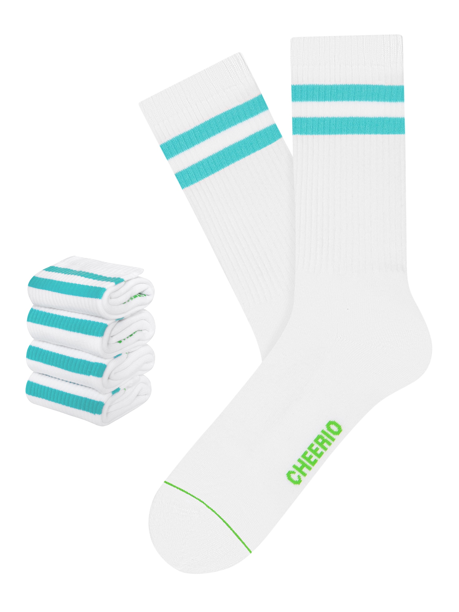 CHEERIOx Ponožky TENNIS TYPE 4P modrá biela CHEERIO*