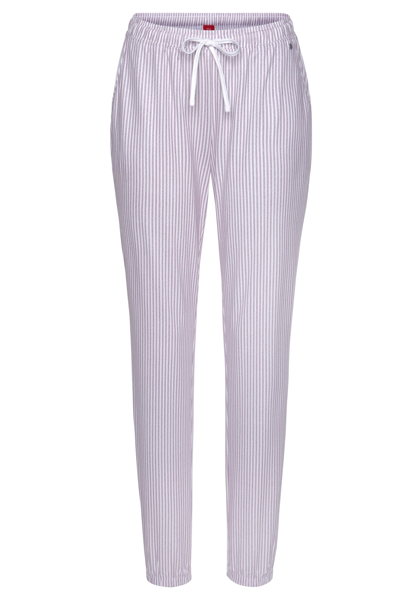 Pyžamové nohavice svetlofialová biela s.Oliver