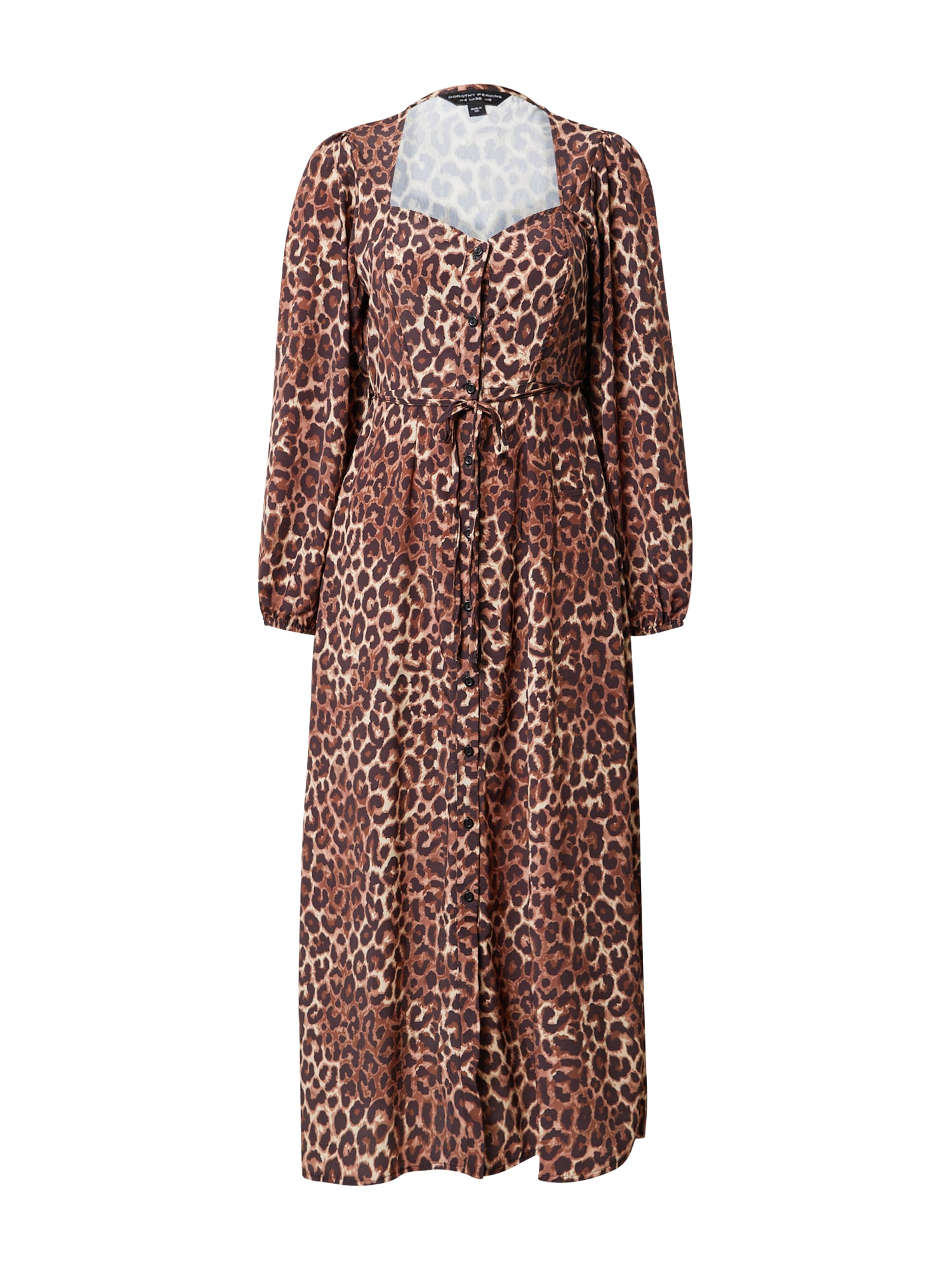 Košeľové šaty Kitty krémová čokoládová pueblo Dorothy Perkins