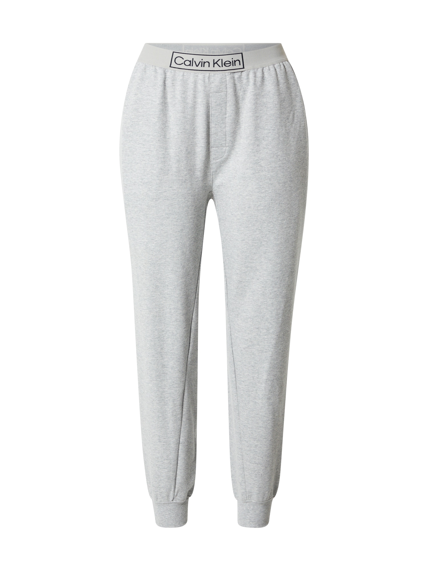 Pyžamové nohavice sivá melírovaná čierna Calvin Klein Underwear
