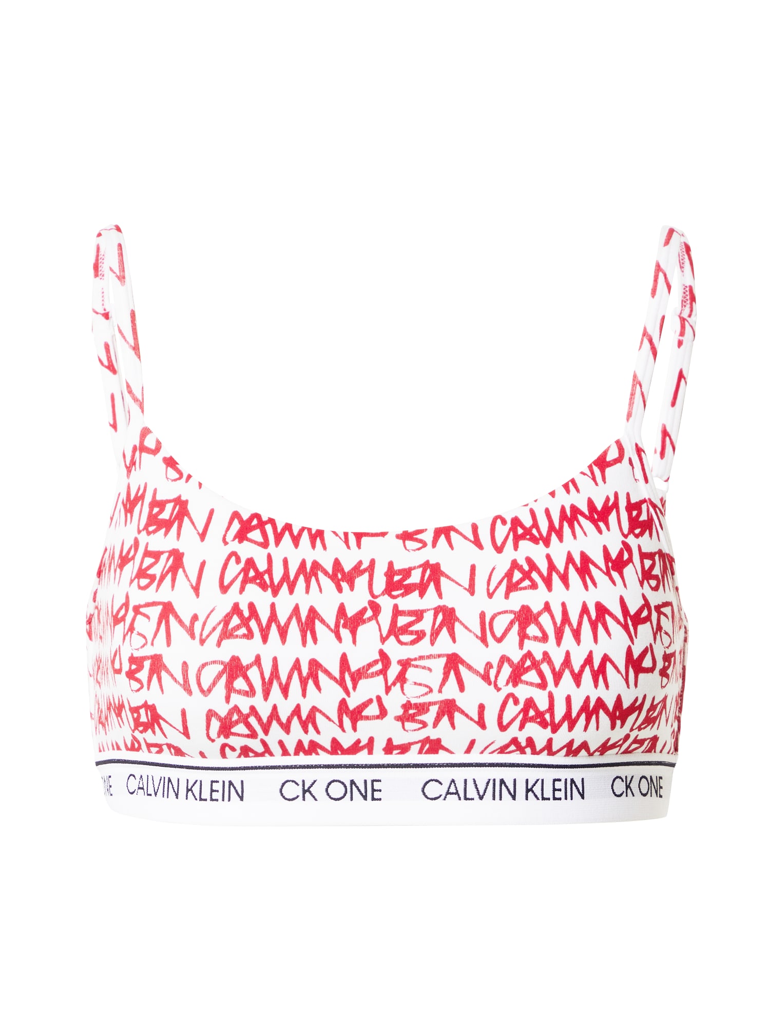 Podprsenka červená čierna biela Calvin Klein Underwear