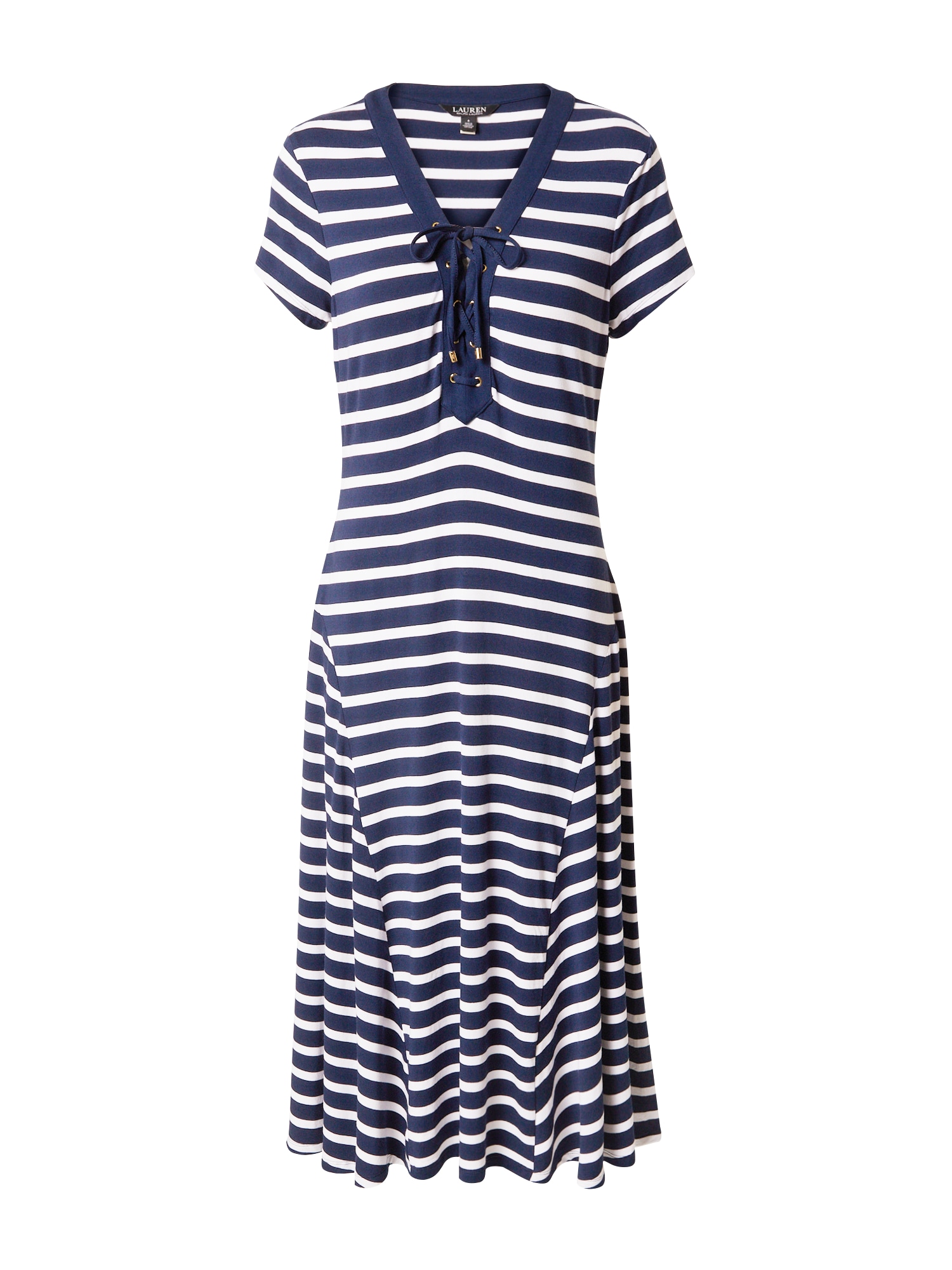 Letné šaty BRAYLEE námornícka modrá šedobiela Lauren Ralph Lauren