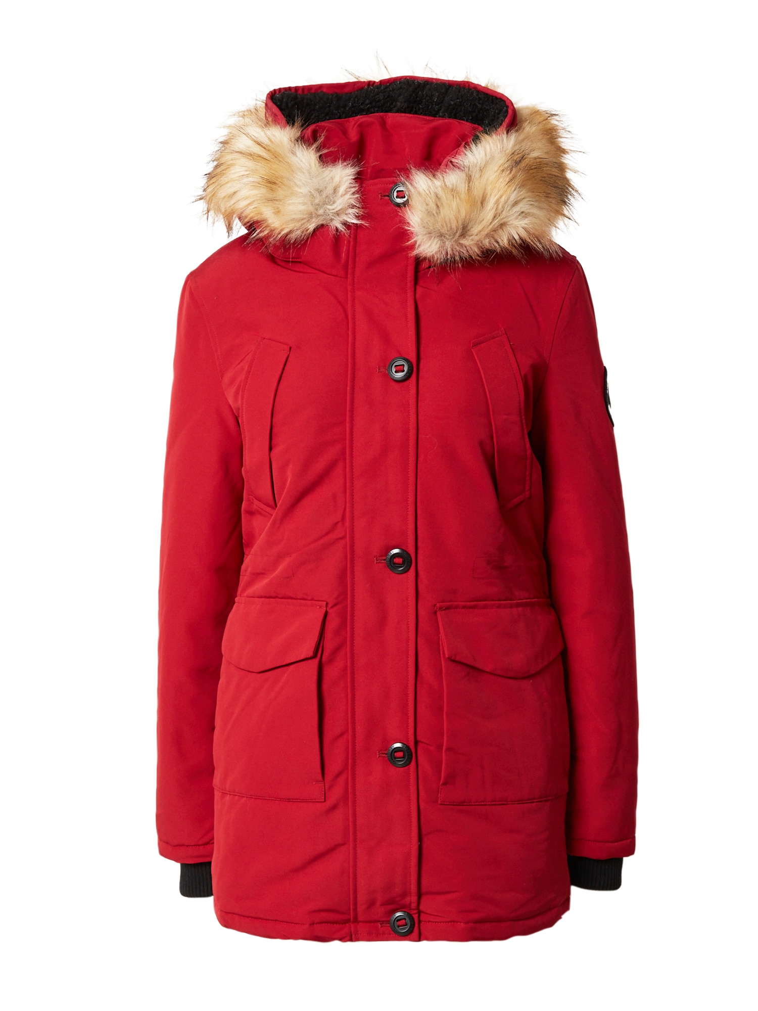 Zimná bunda červená Superdry