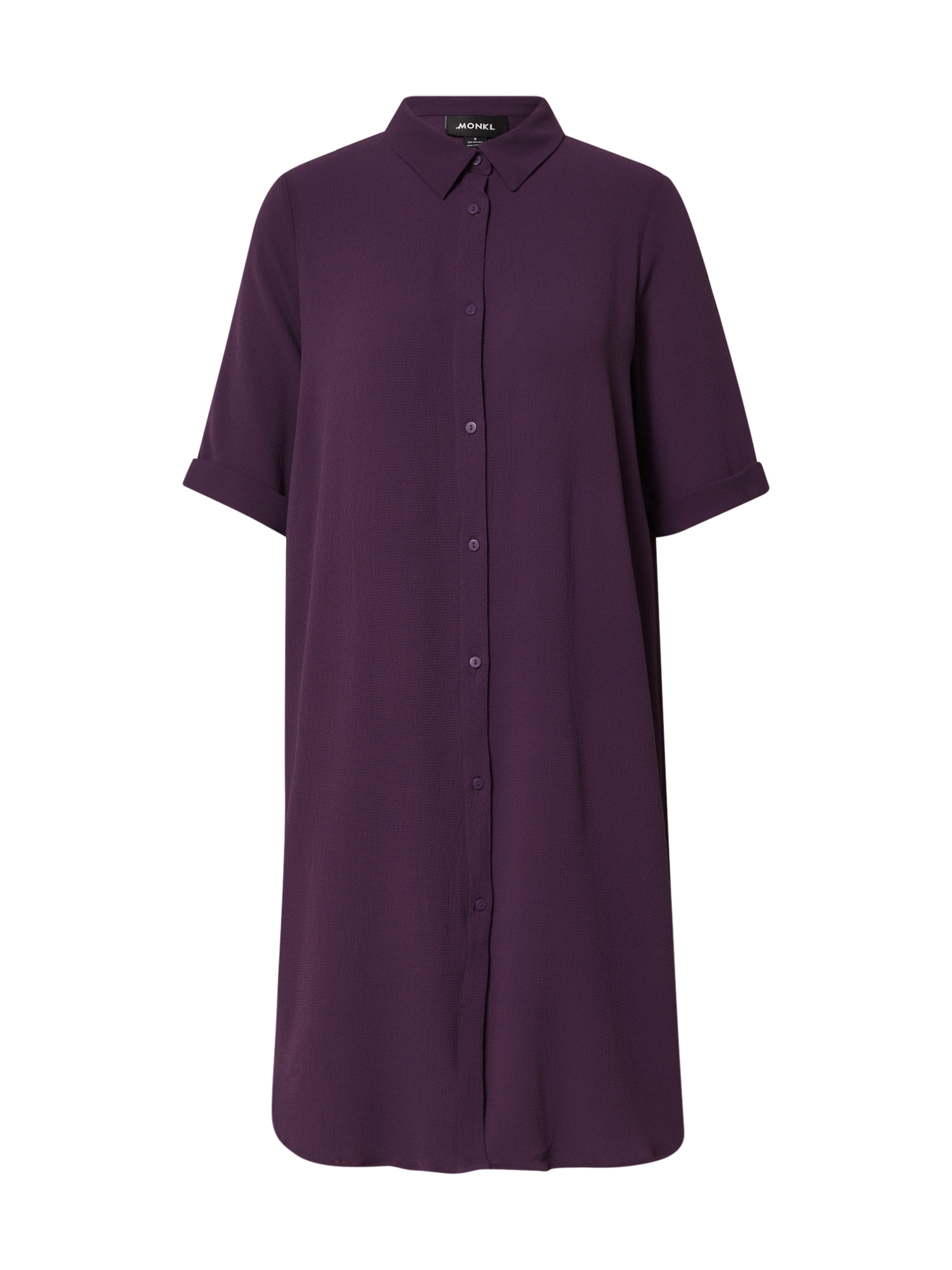 Košeľové šaty farba lesného ovocia Monki