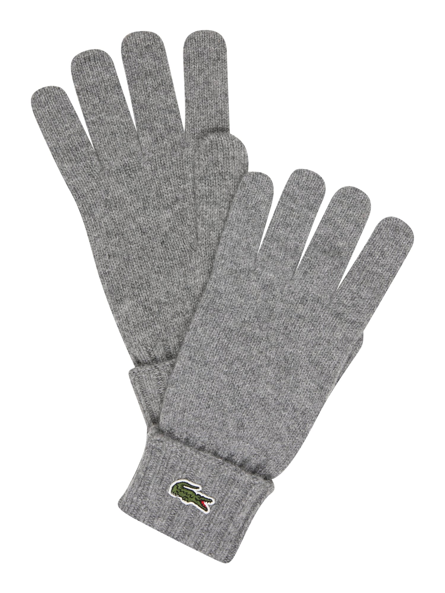 Prstové rukavice sivá melírovaná LACOSTE