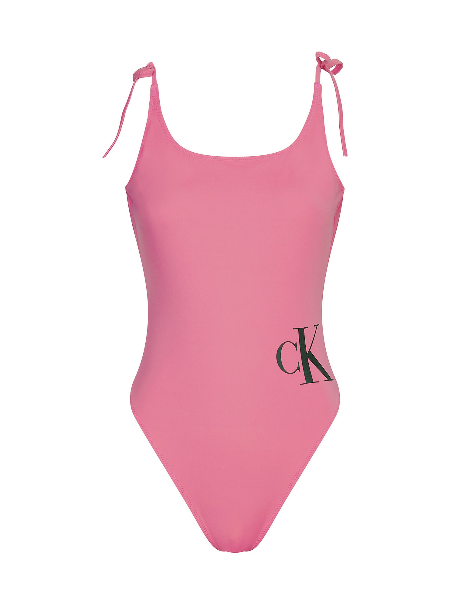 Jednodielne plavky ružová čierna Calvin Klein Swimwear