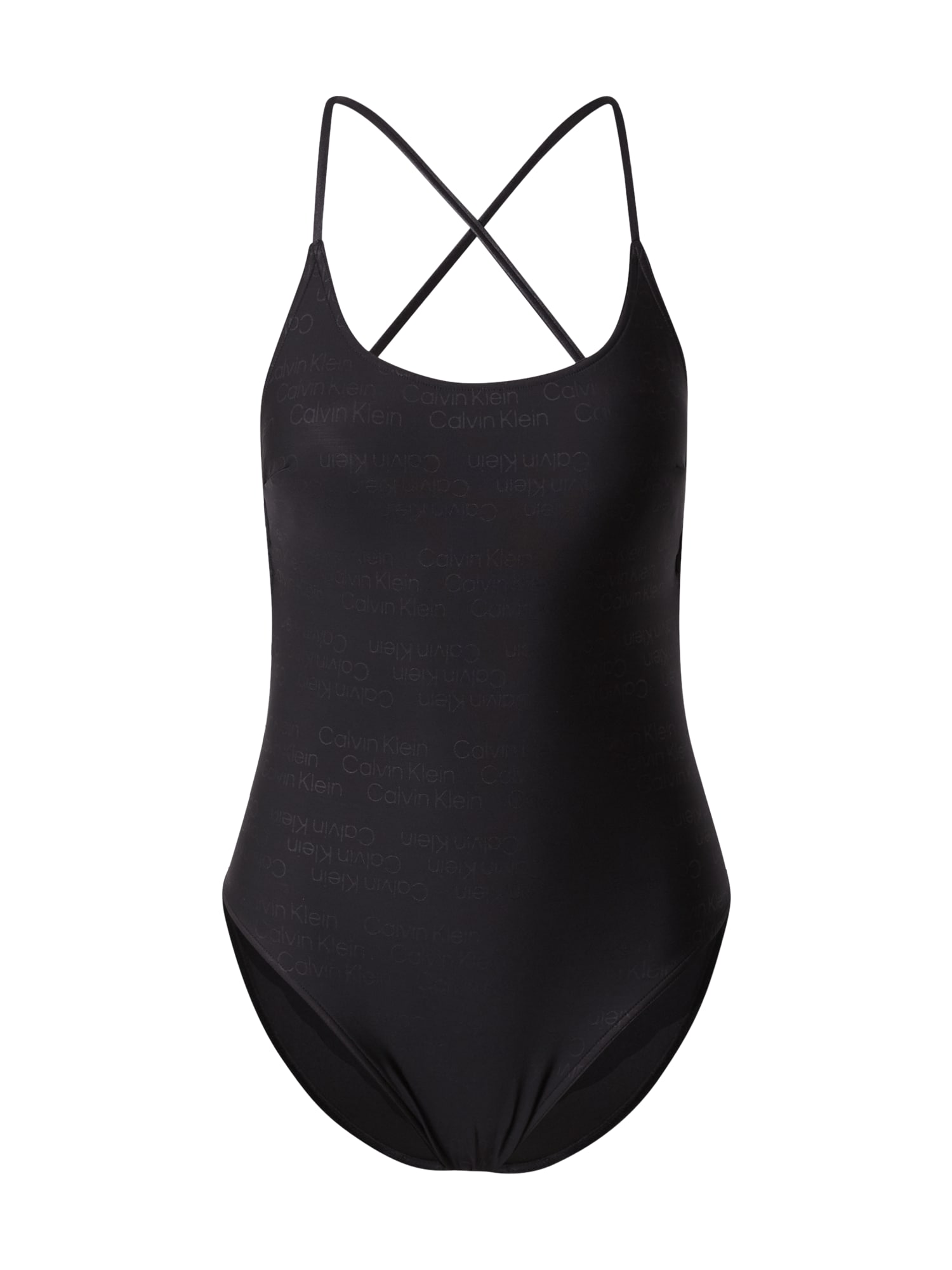 Jednodielne plavky čierna Calvin Klein Swimwear