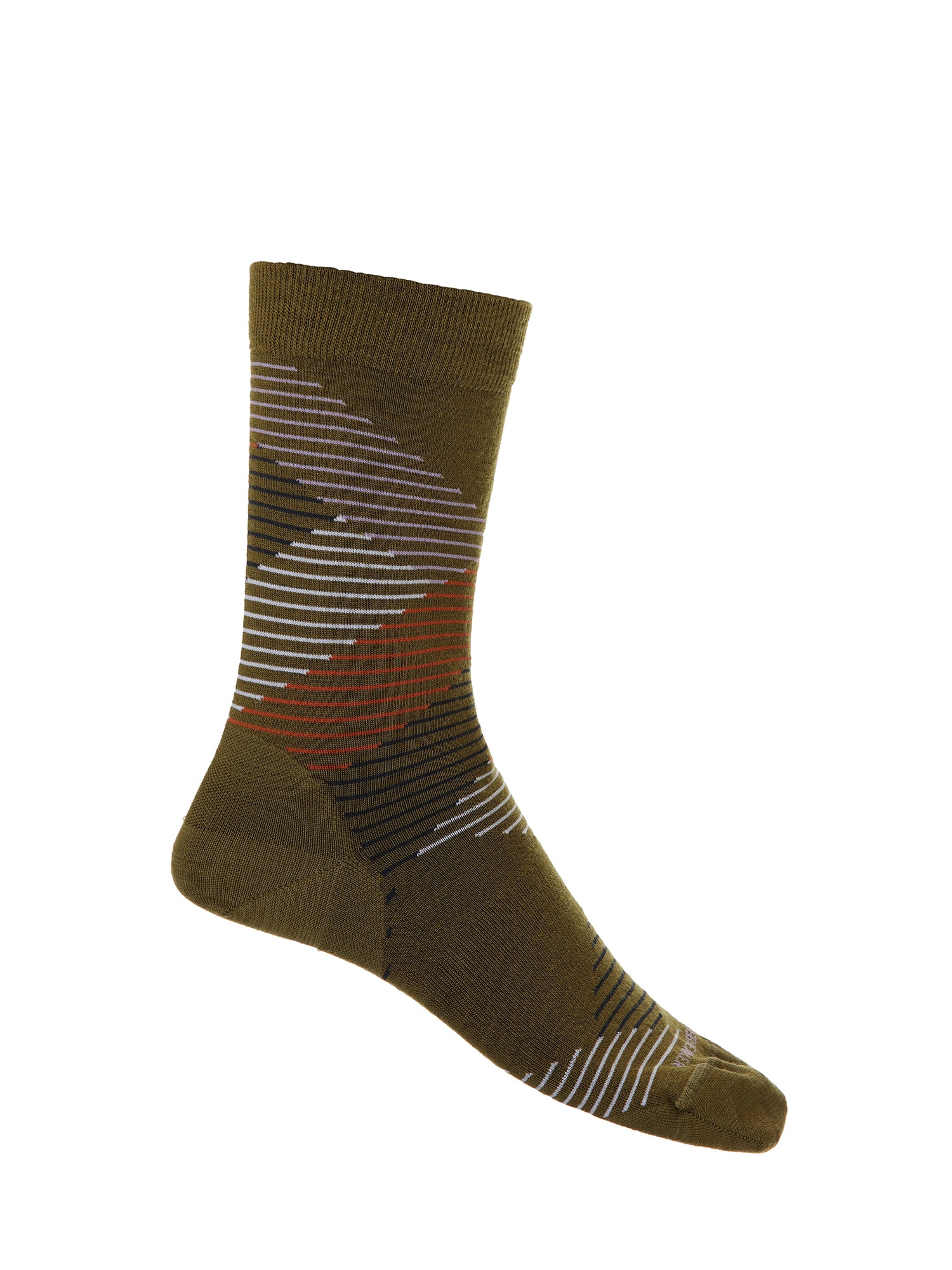 Športové ponožky olivová oranžová čierna šedobiela ICEBREAKER