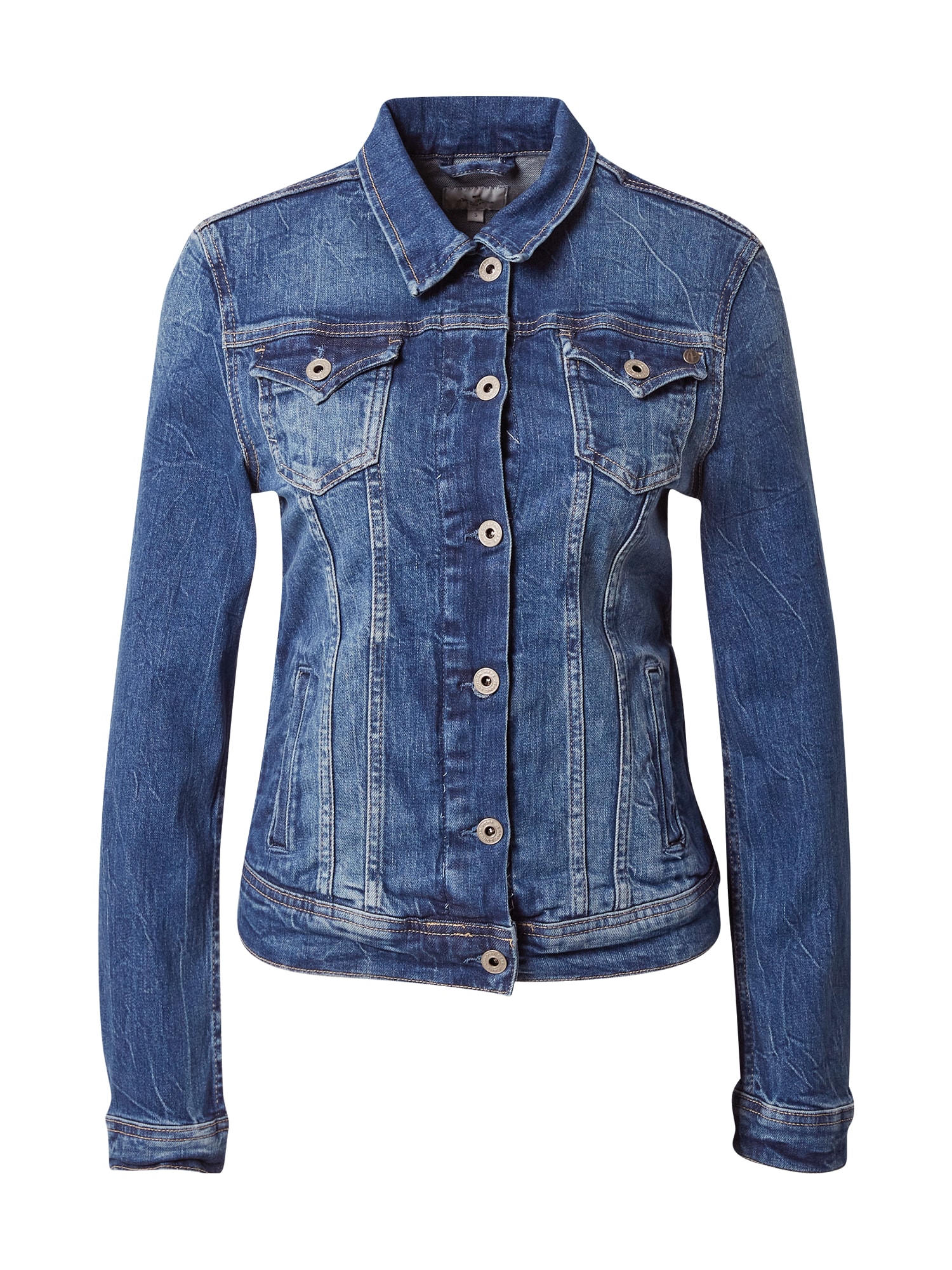 Prechodná bunda Thrift modrá denim Pepe Jeans