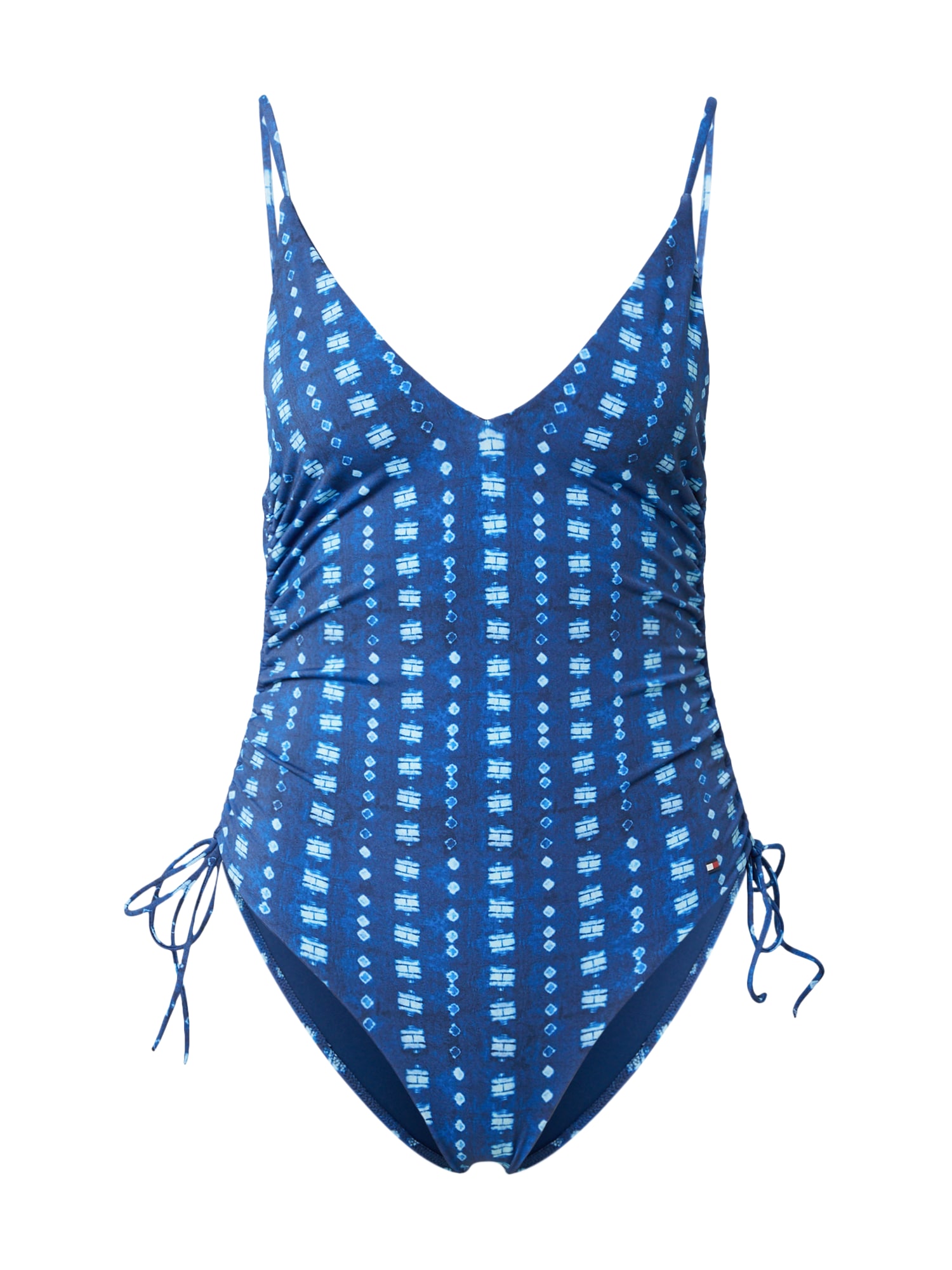 Jednodielne plavky modrá svetlomodrá Tommy Hilfiger Underwear