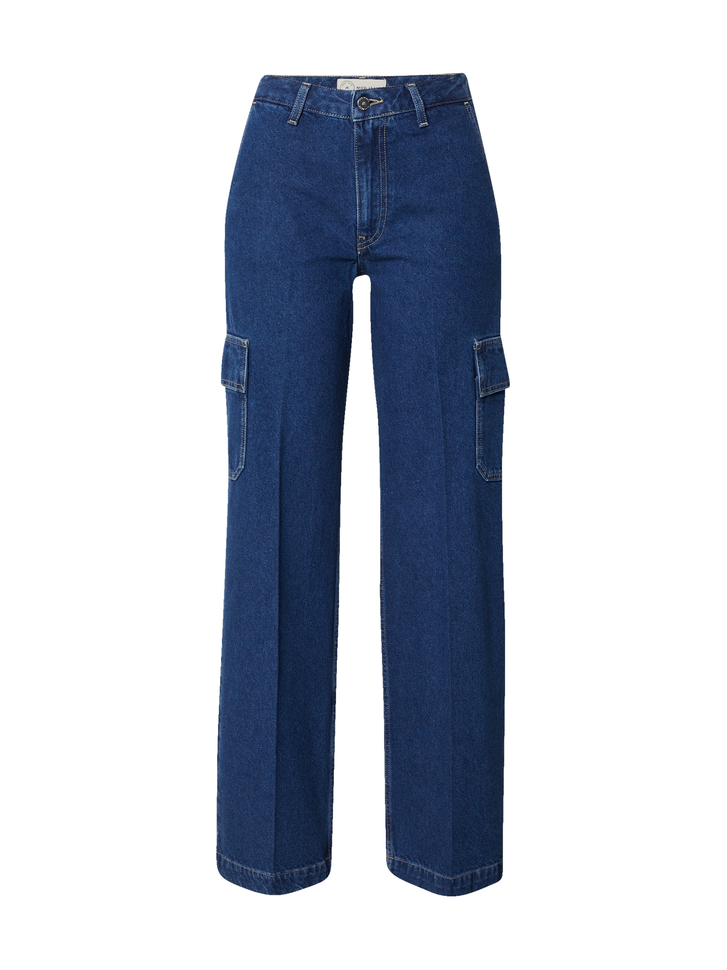 Rifľové kapsáče Wilma Works modrá denim MUD Jeans