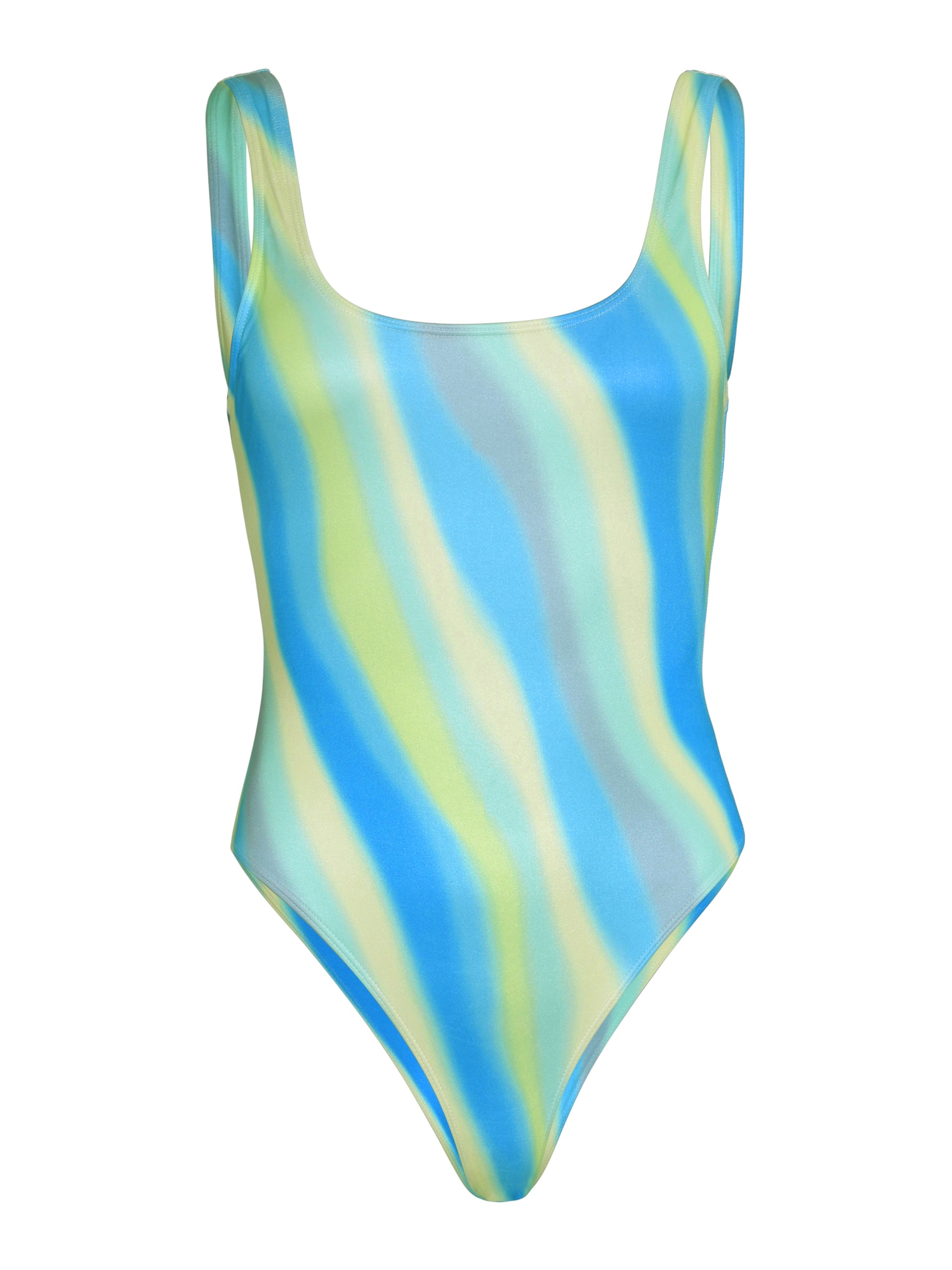 Jednodielne plavky HANNA modrá svetlomodrá zelená OW Collection