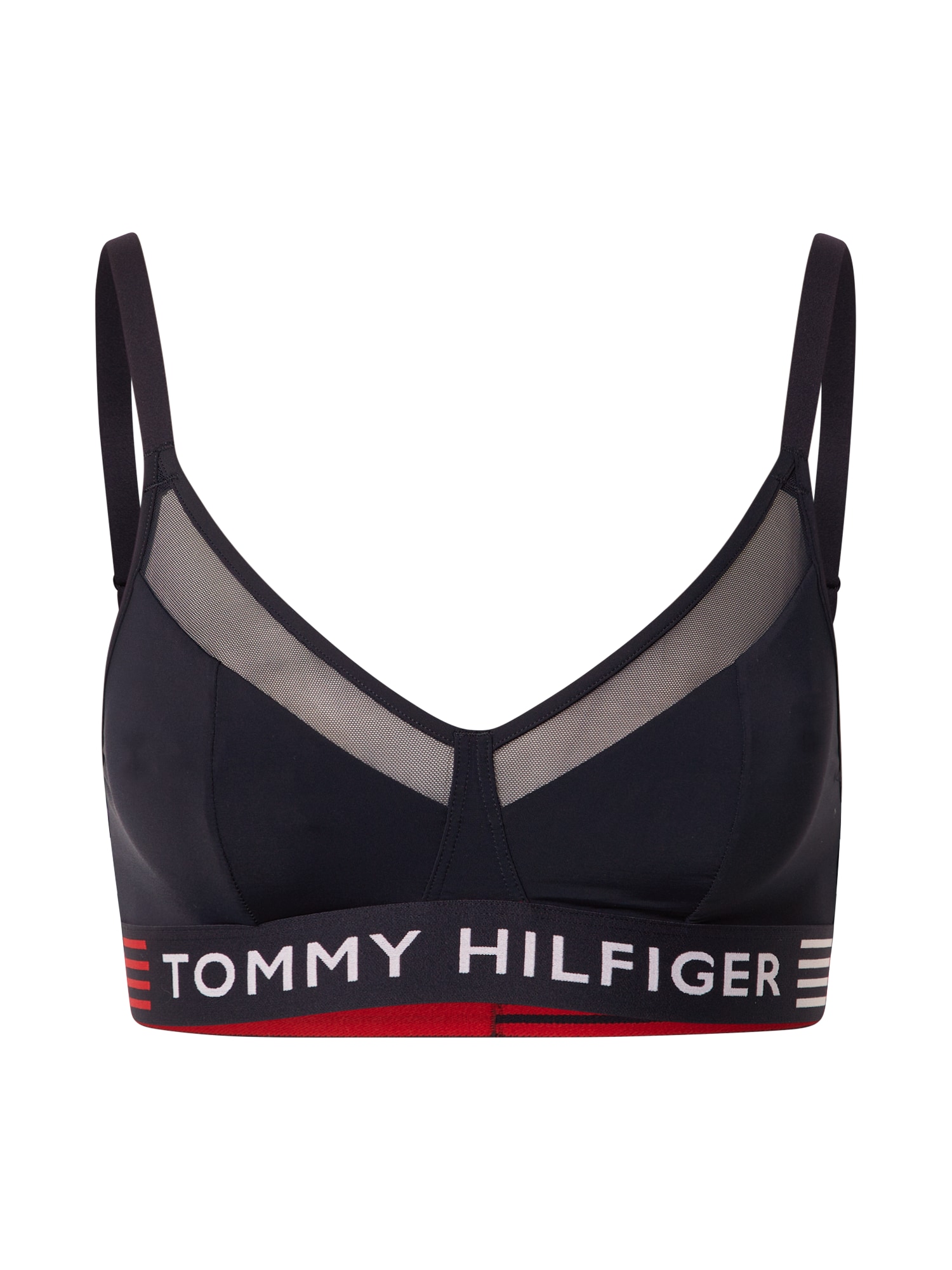 Podprsenka svetločervená čierna biela Tommy Hilfiger Underwear