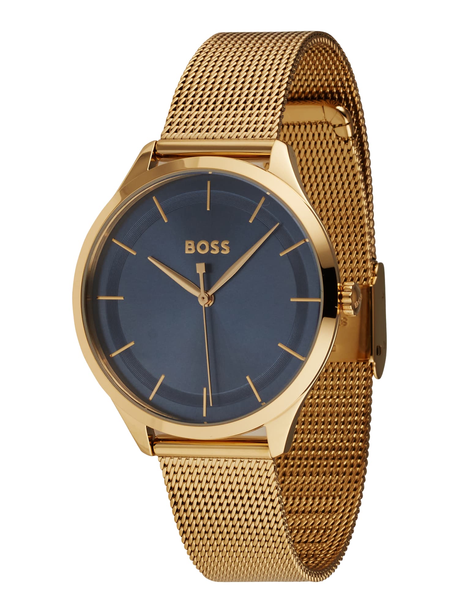 Analógové hodinky zlatá modrofialová BOSS Black