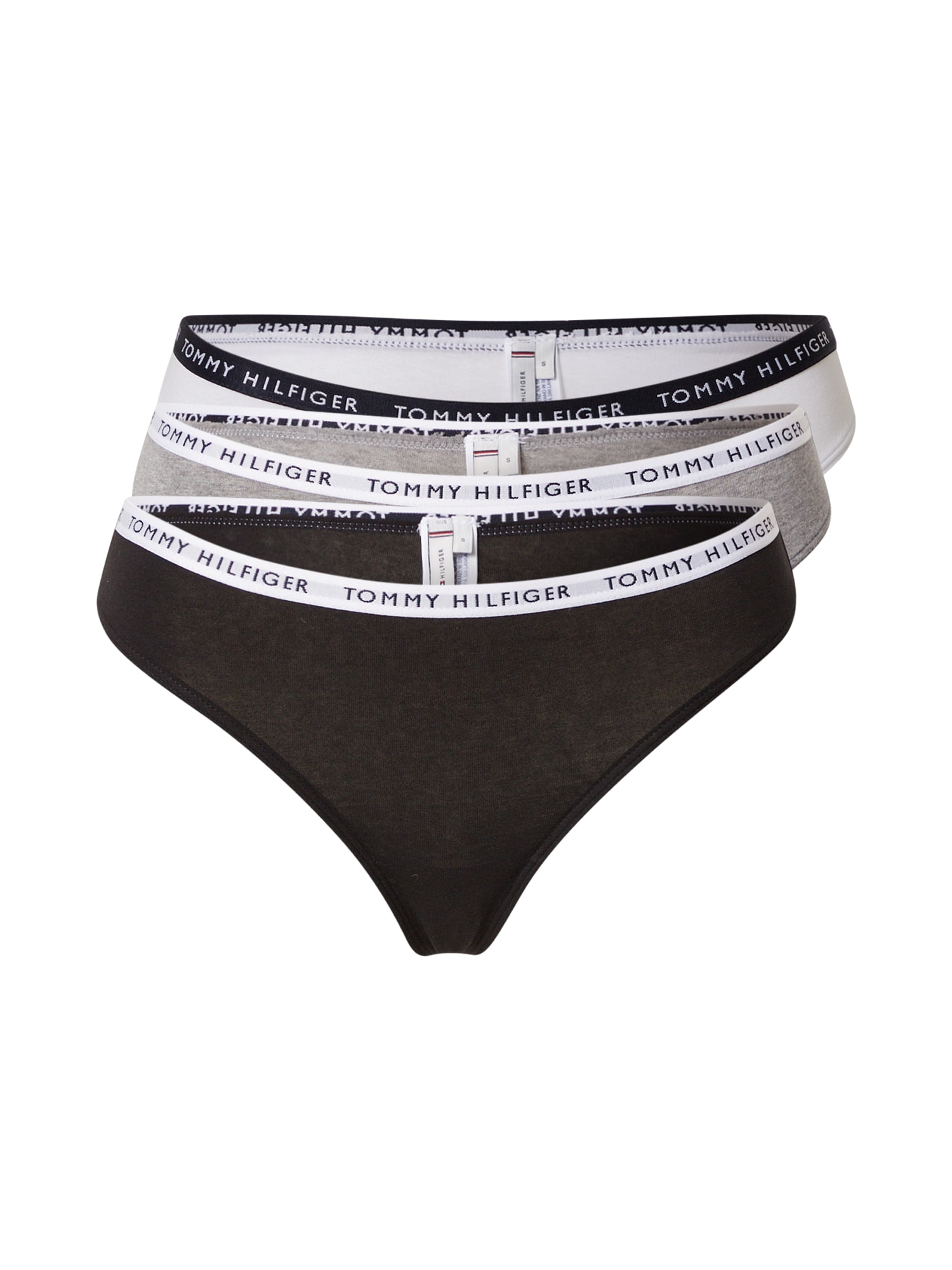 Tangá sivá melírovaná čierna biela Tommy Hilfiger Underwear