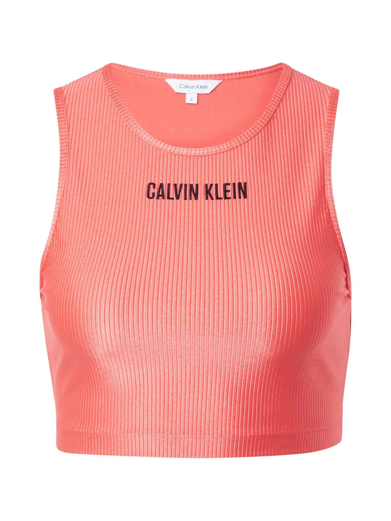 Bikinový top pastelovo červená čierna Calvin Klein Swimwear