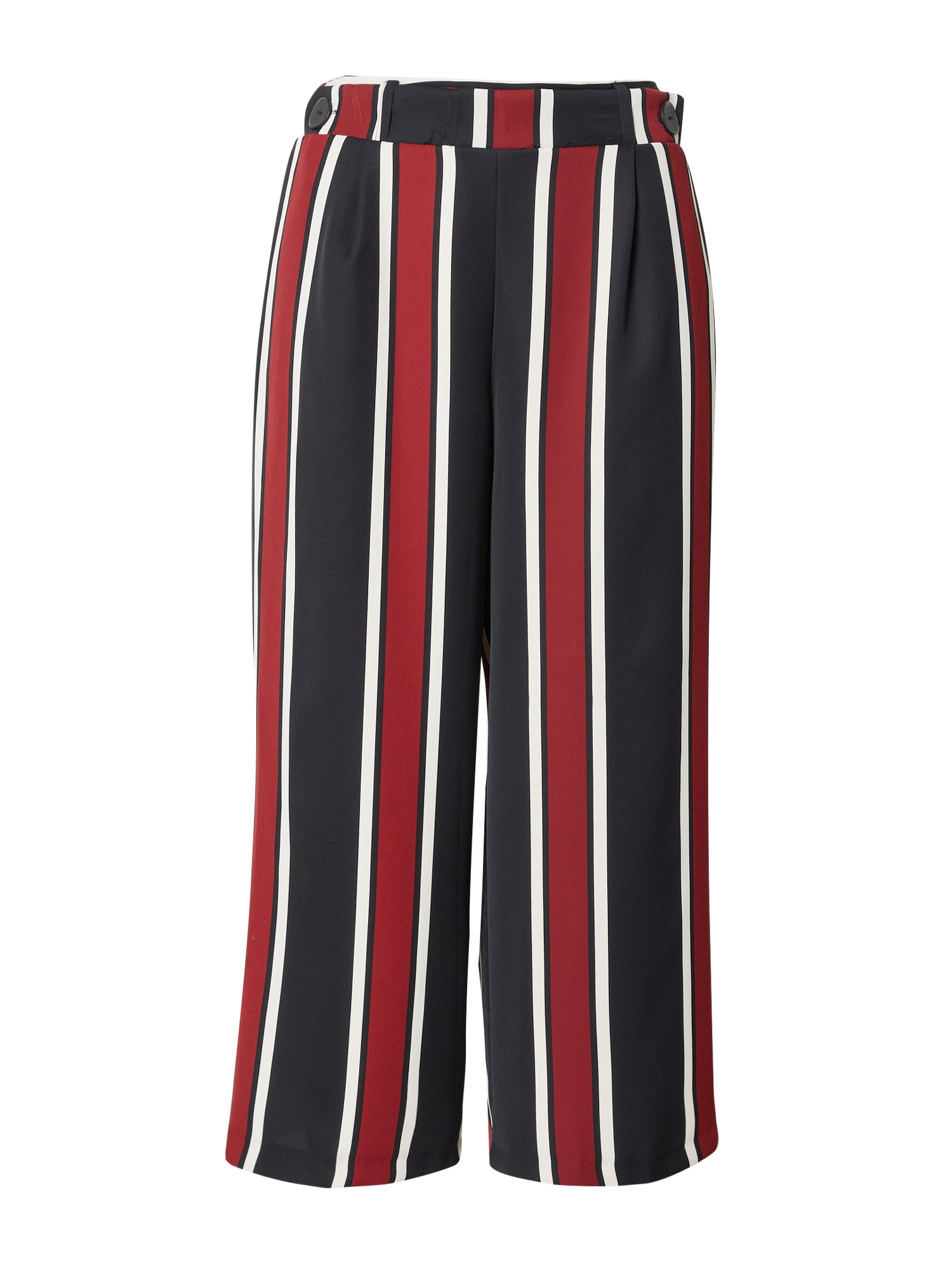 Nohavice námornícka modrá červená biela Koton