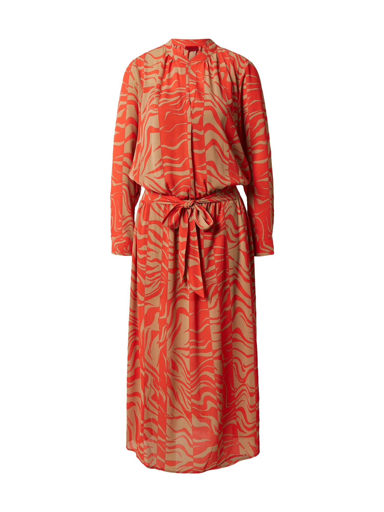 Šaty Kaleria hnedá oranžovo červená HUGO